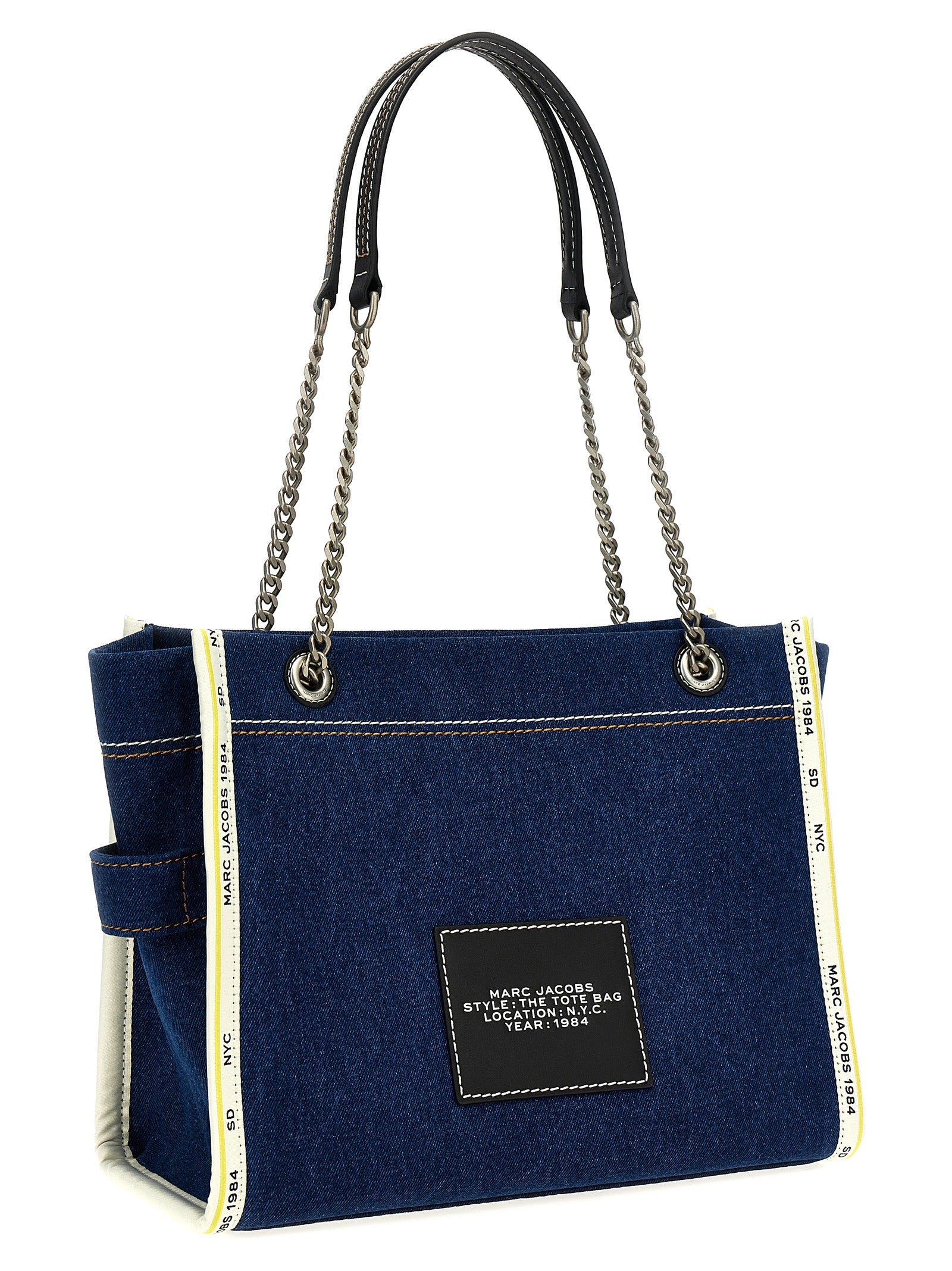 Marc Jacobs 'The Denim Chain Medium Tote' Shoulder Bag