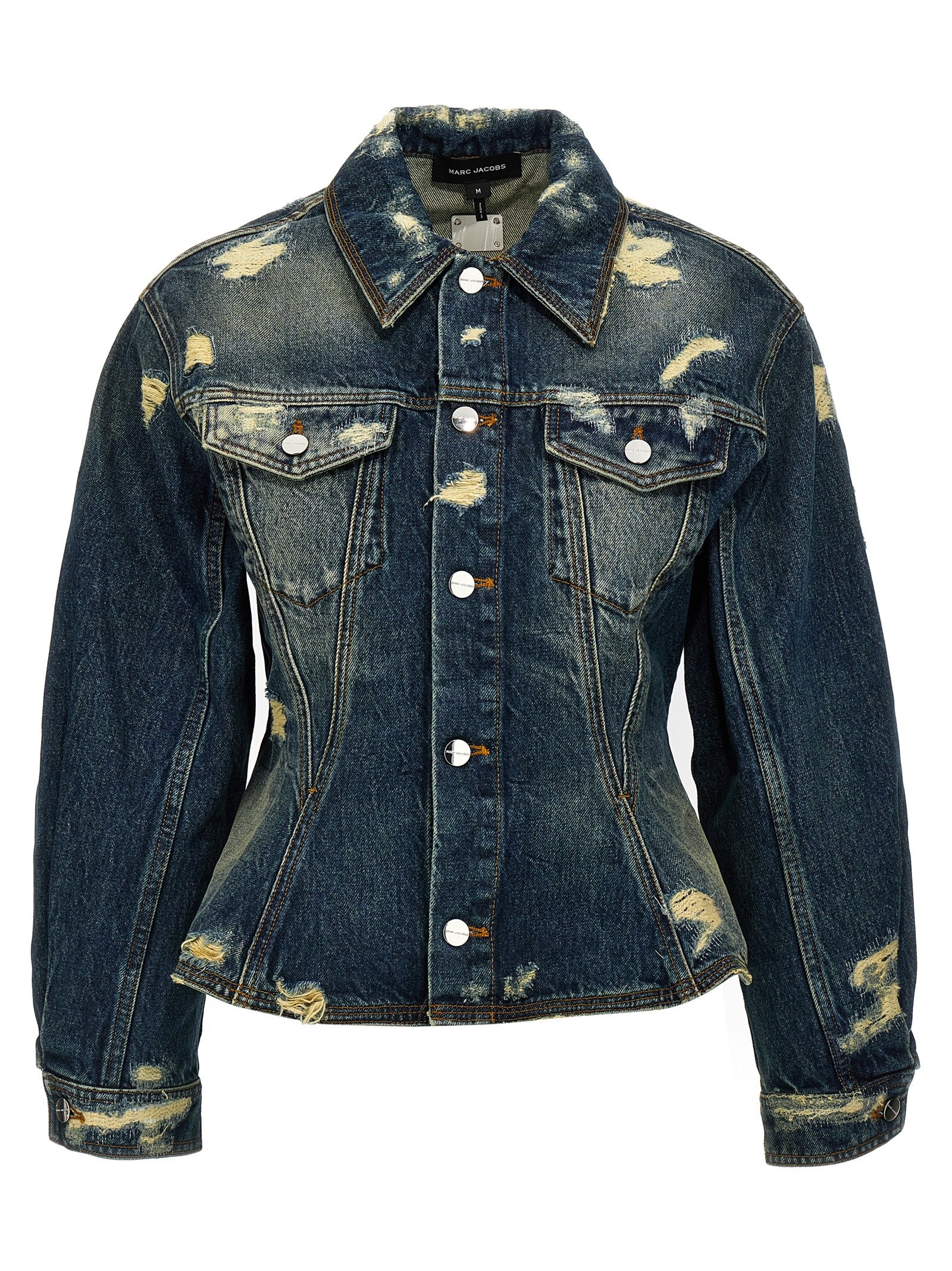 Marc Jacobs 'The Rip And Repair Fluted Denim Jacket' Jacket