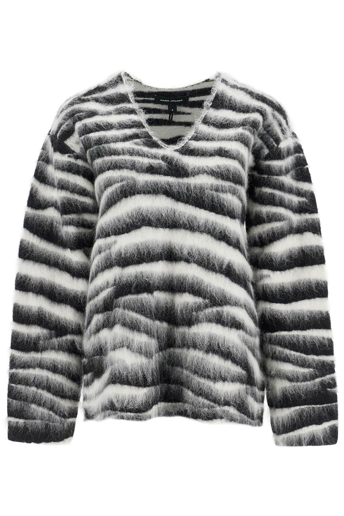 Marc Jacobs Zebra Print Wool And Mohair