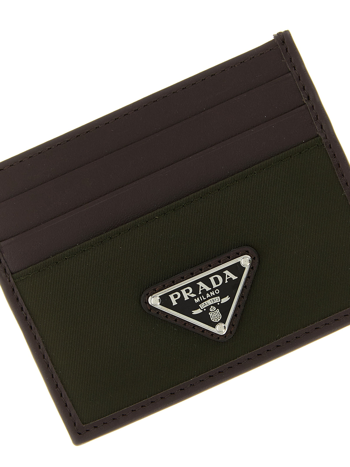Prada Nylon Leather Cardholder