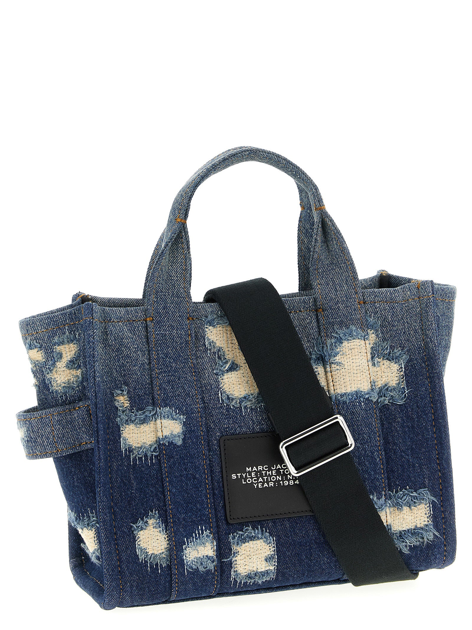 Marc Jacobs 'The Rip And Repair Denim Small Tote' Shopping Bag