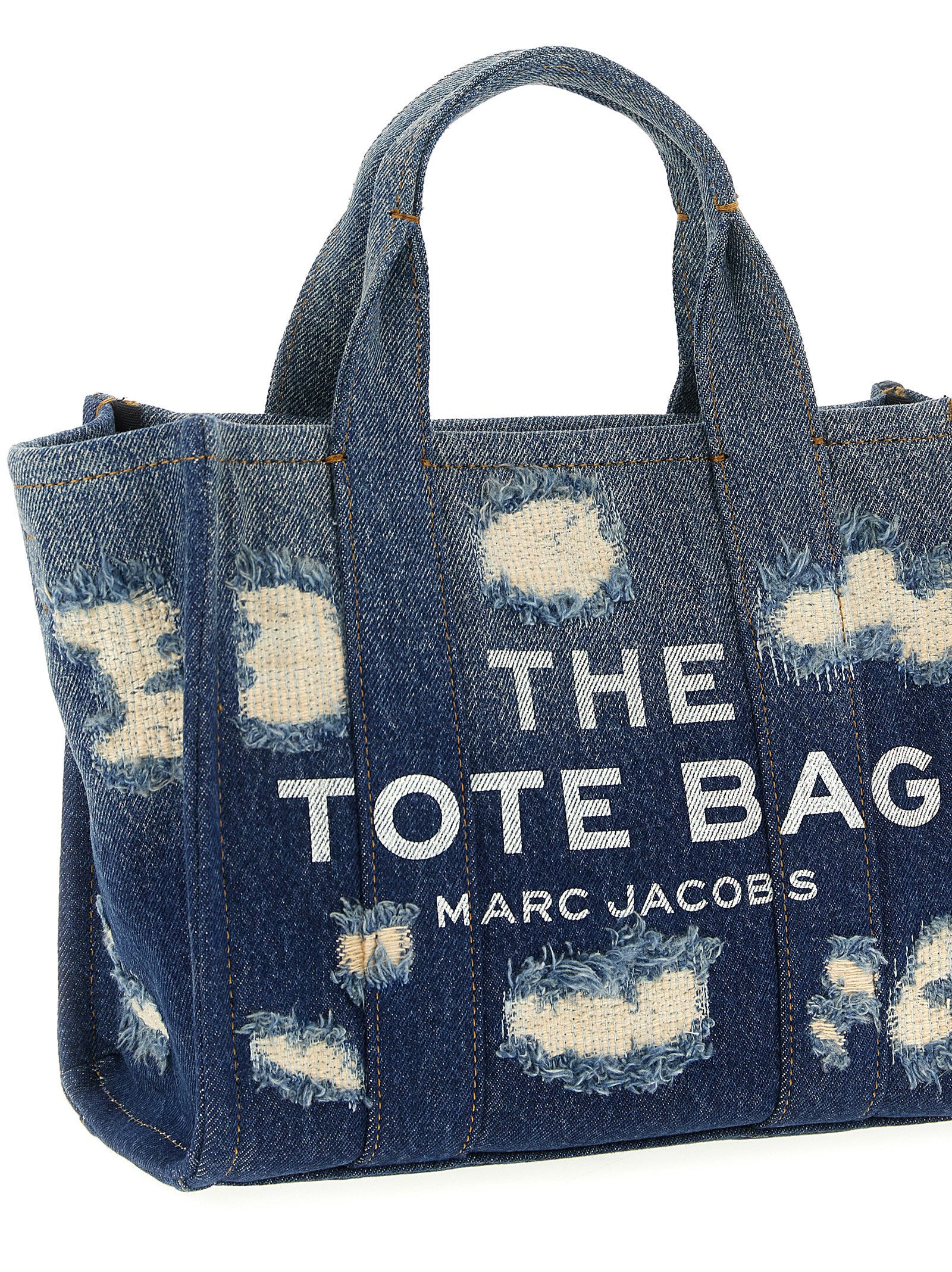 Marc Jacobs 'The Rip And Repair Denim Small Tote' Shopping Bag