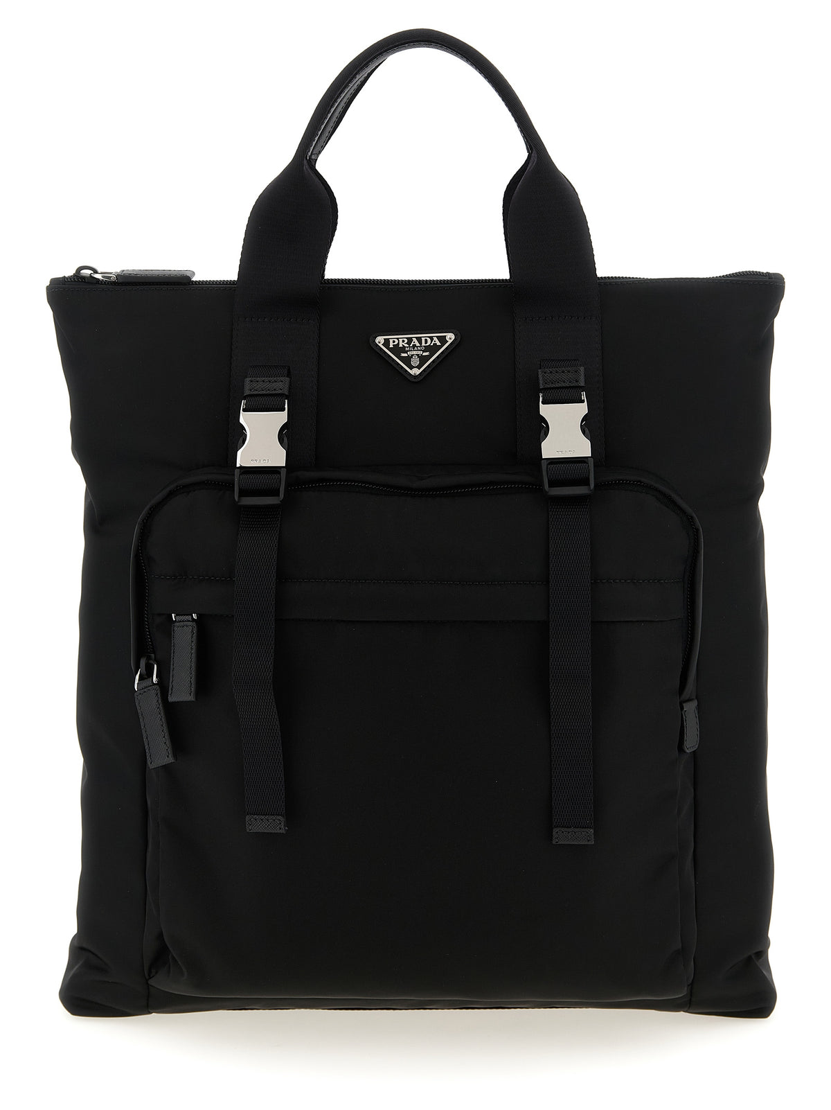 Prada Re-Nylon And Saffiano Backpack Shopping Bag