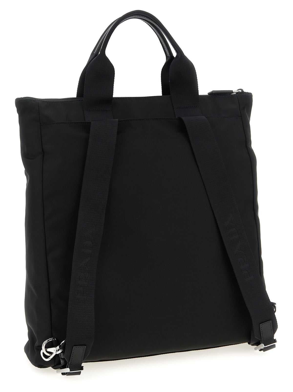 Prada Re-Nylon And Saffiano Backpack Shopping Bag