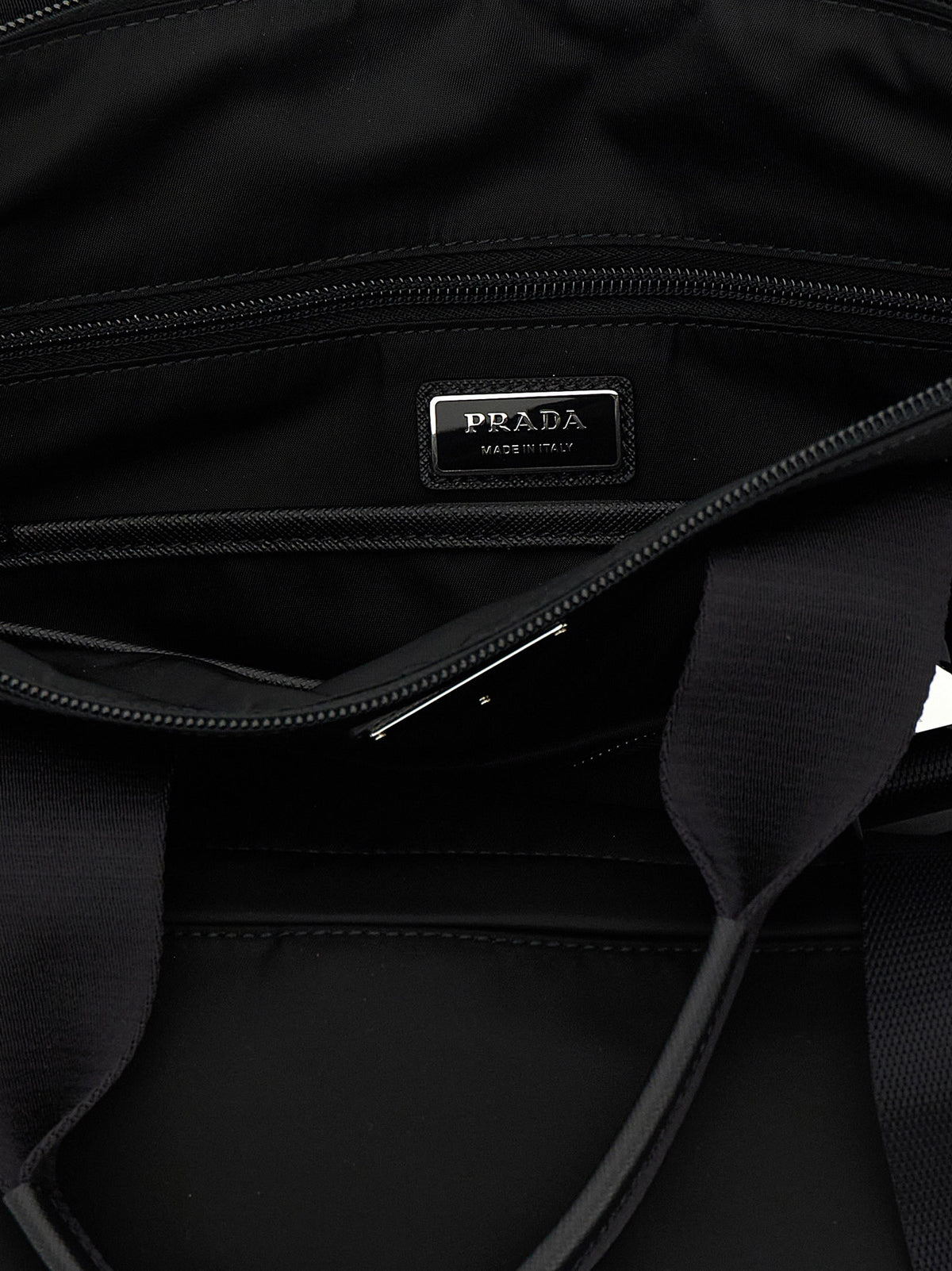 Prada Re-Nylon And Saffiano Backpack Shopping Bag