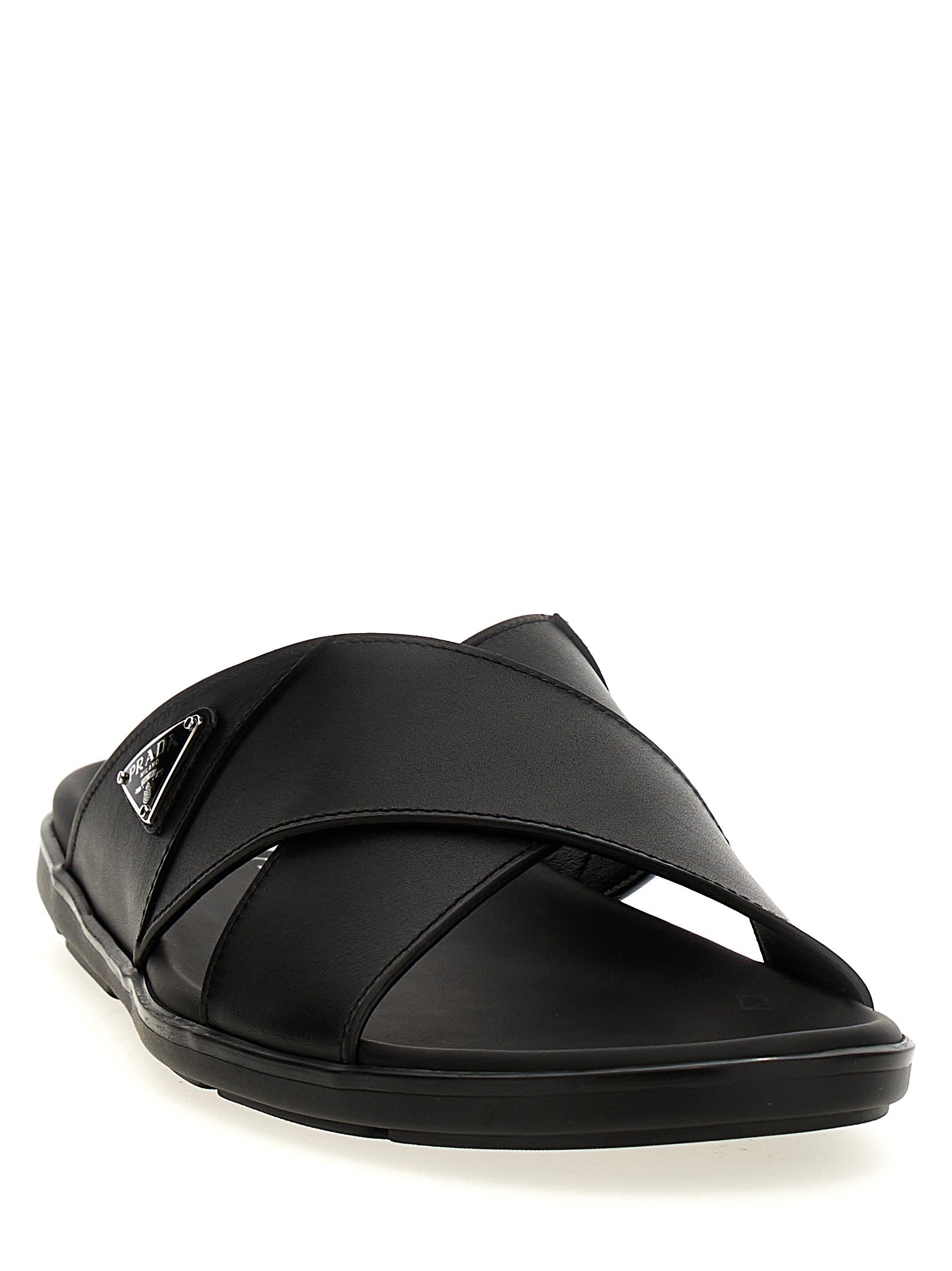 Prada Logo Sandals