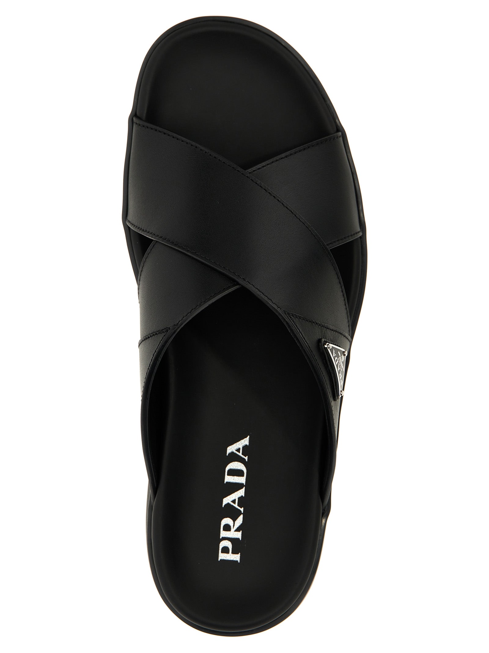 Prada Logo Sandals