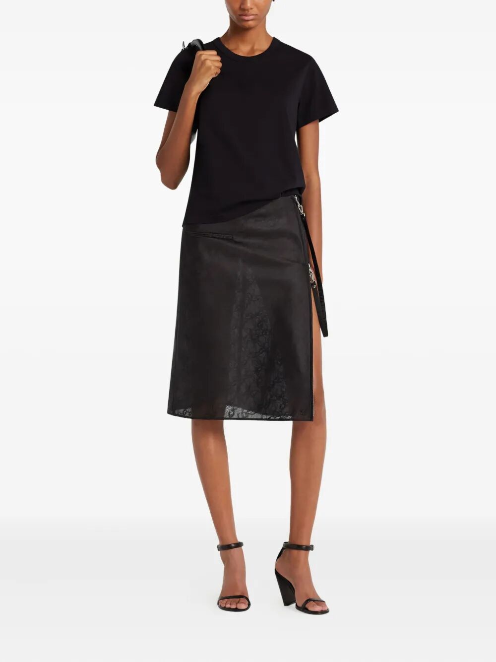 Courreges Embroidered Logo T-shirt