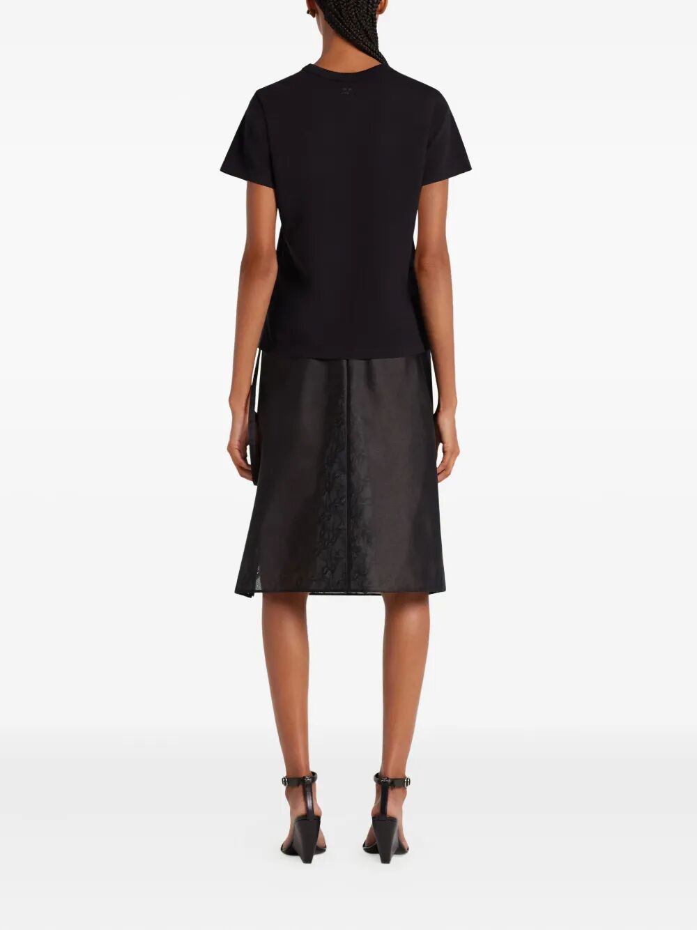 Courreges Embroidered Logo T-shirt