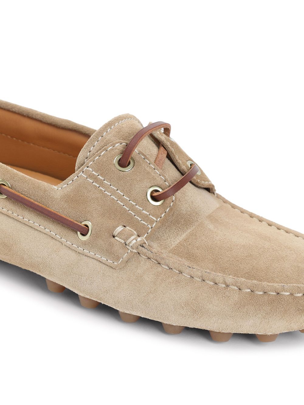 Tod's Boat Gommino Bubble Suede Loafers
