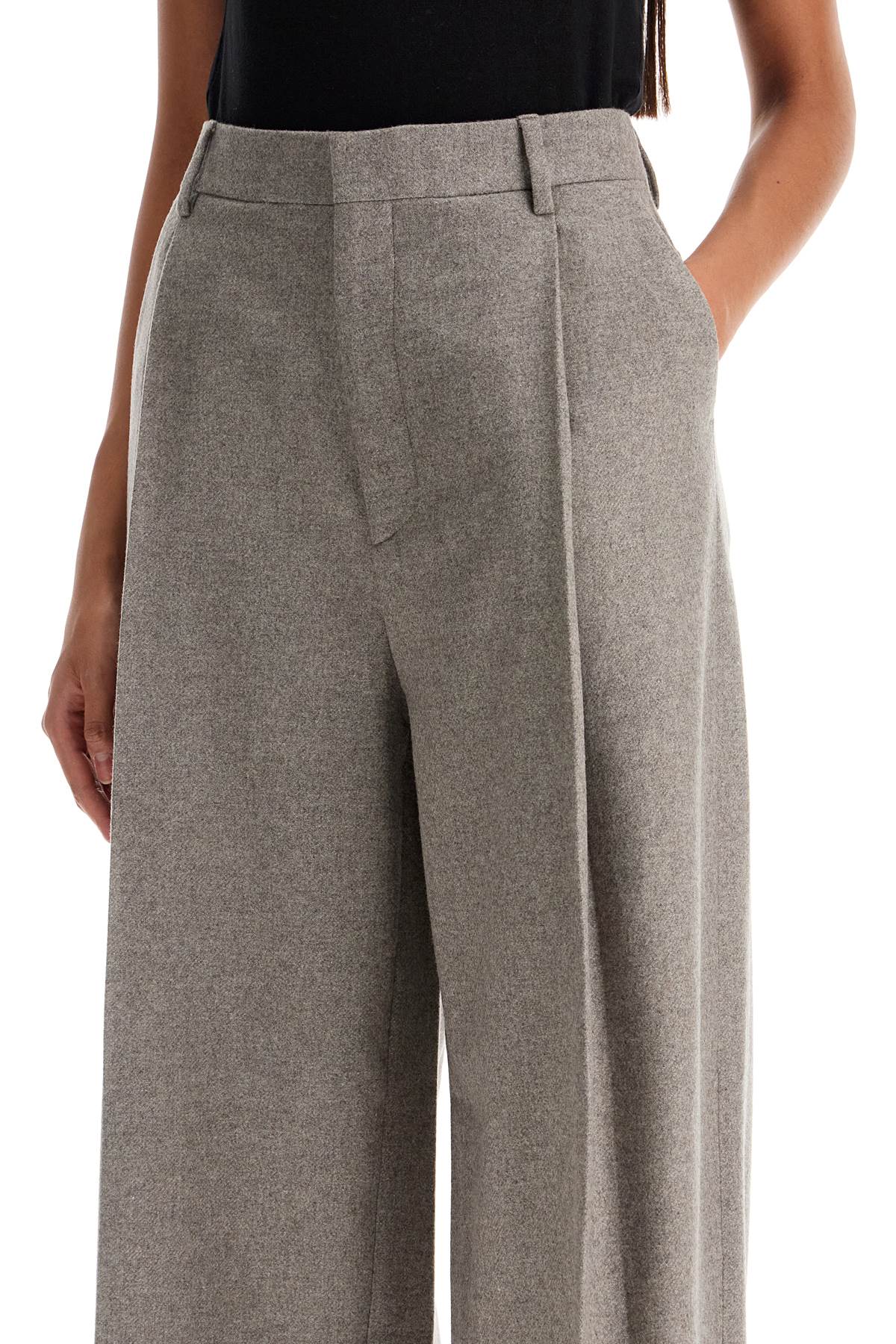 Filippa K Wide Leg Flannel Trousers For Men Or