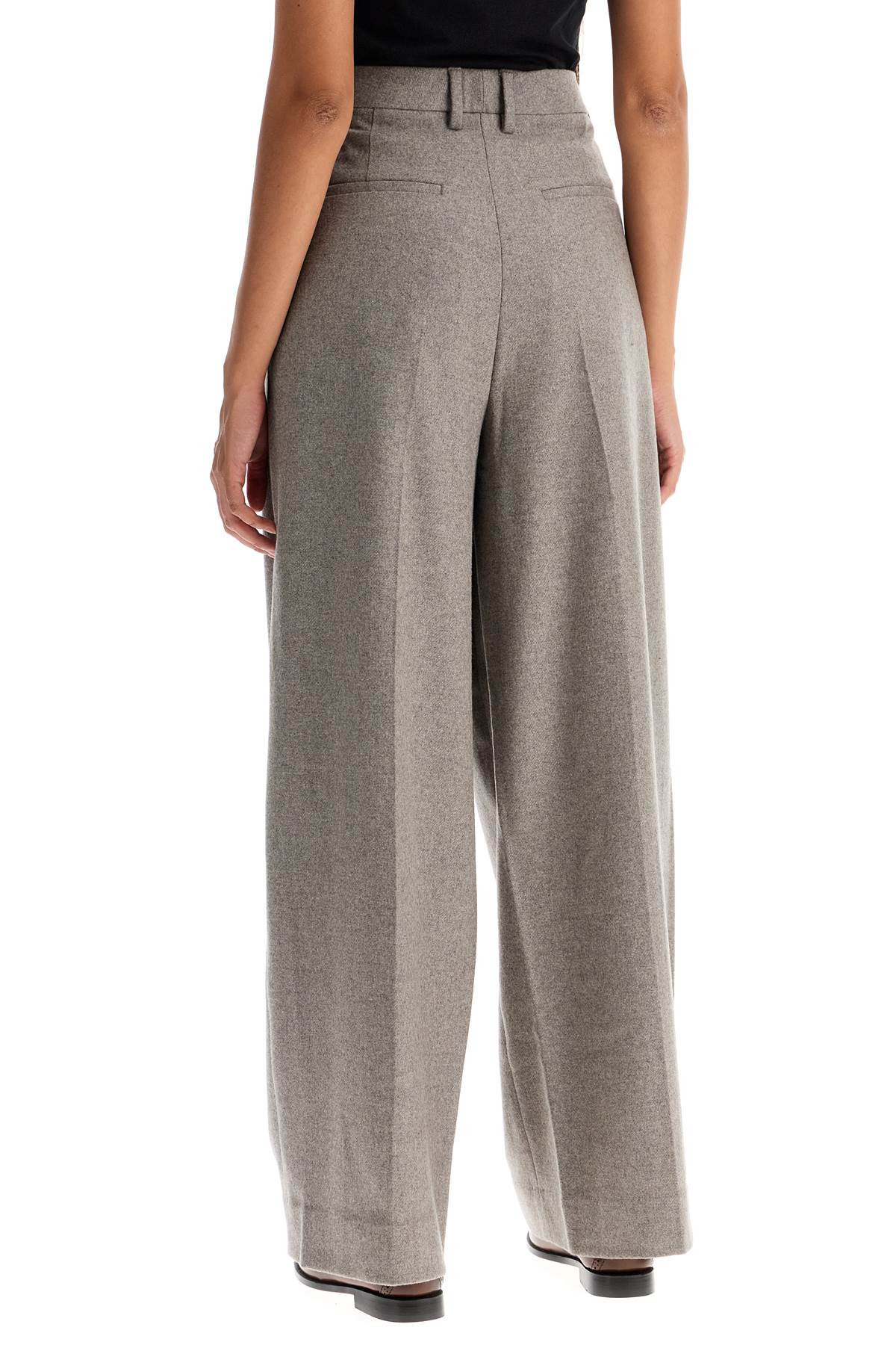 Filippa K Wide Leg Flannel Trousers For Men Or