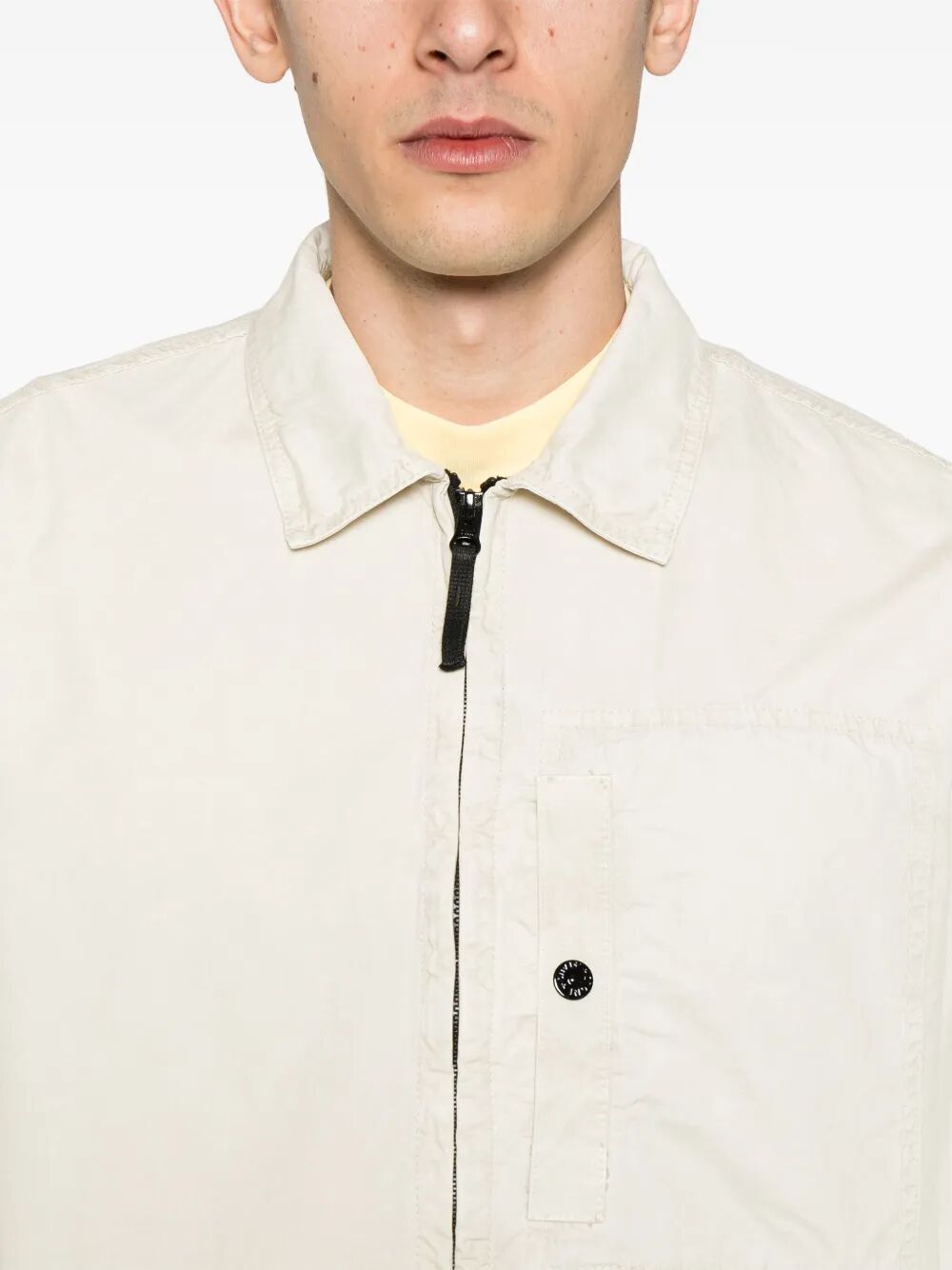Stone Island Zipper Cotton Overshirt