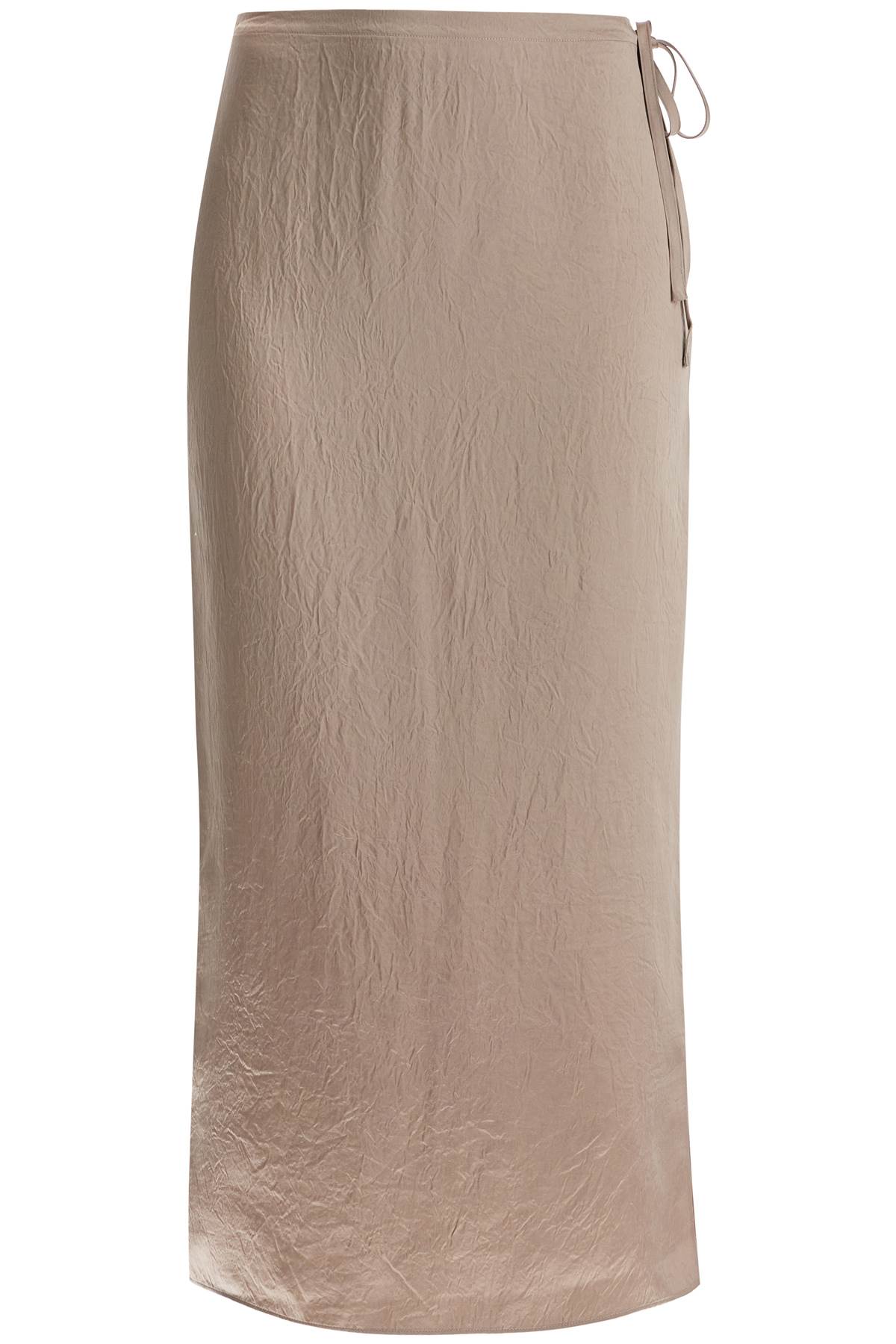 Filippa K 'Ruffled Satin Midi Skirt With