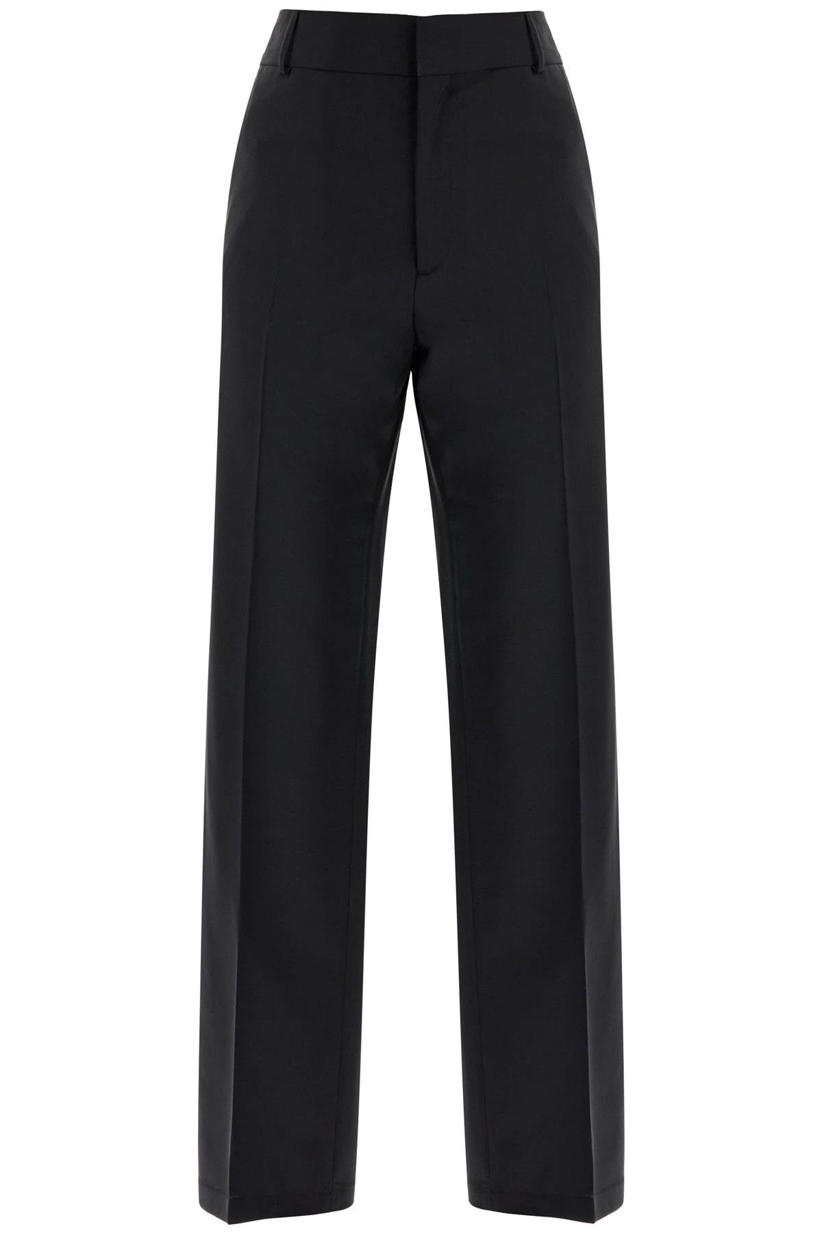 Filippa K High-Waisted Black Wool Dress Pants Regular Fit