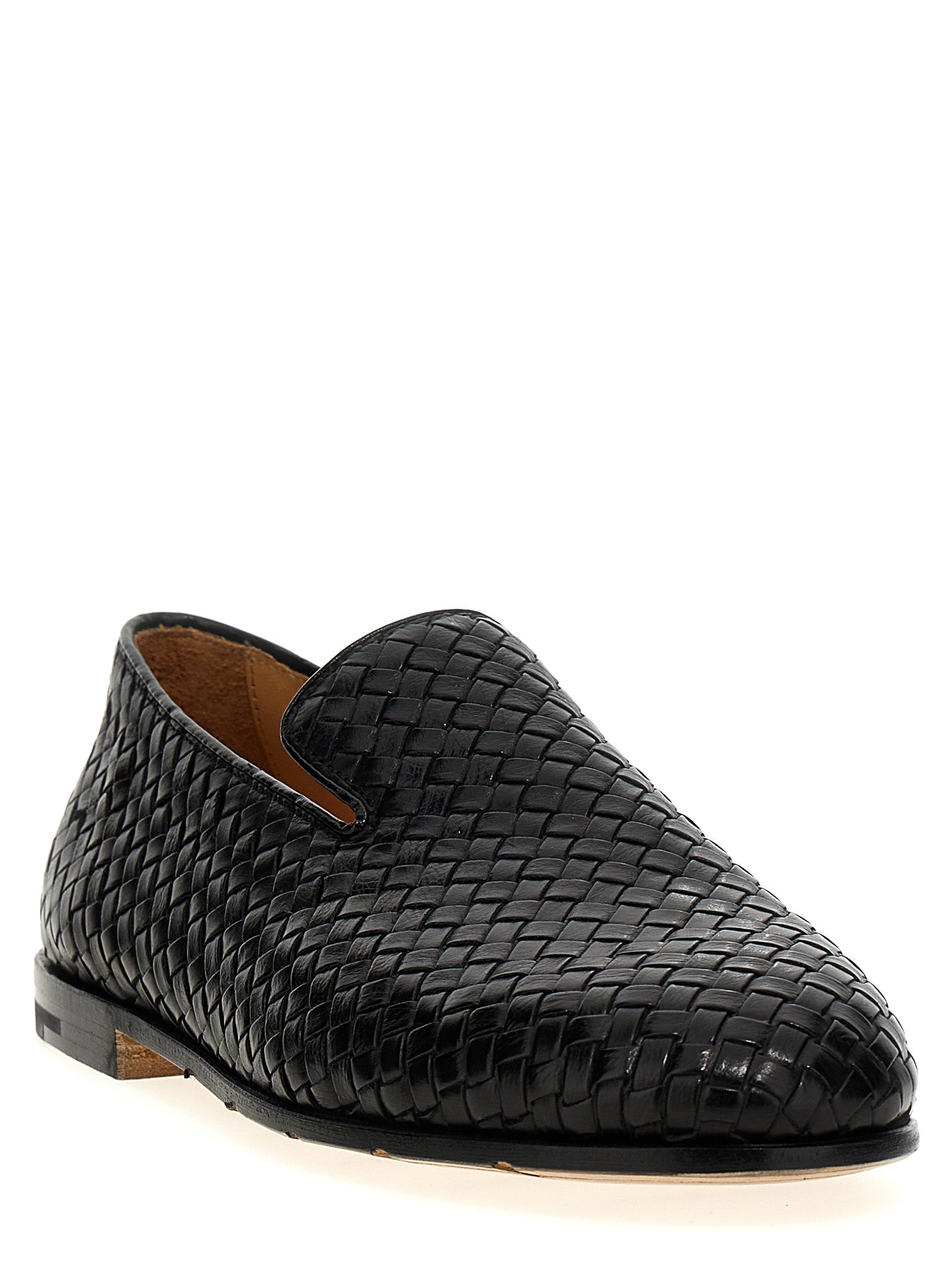 Premiata Braided Leather Loafers