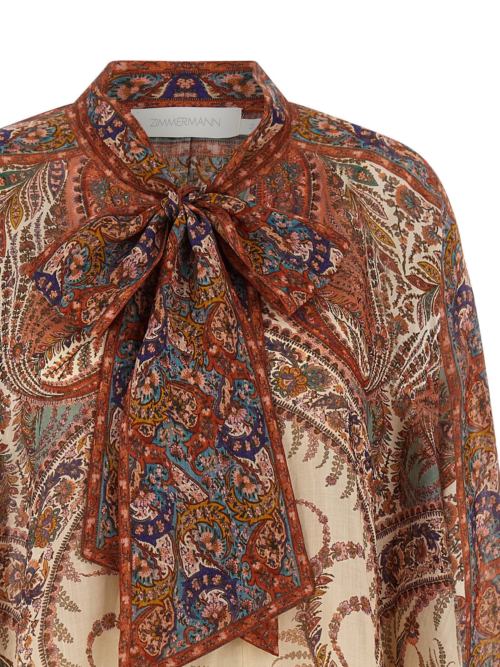 Zimmermann 'Rhiannon Tie Neck' Blouse