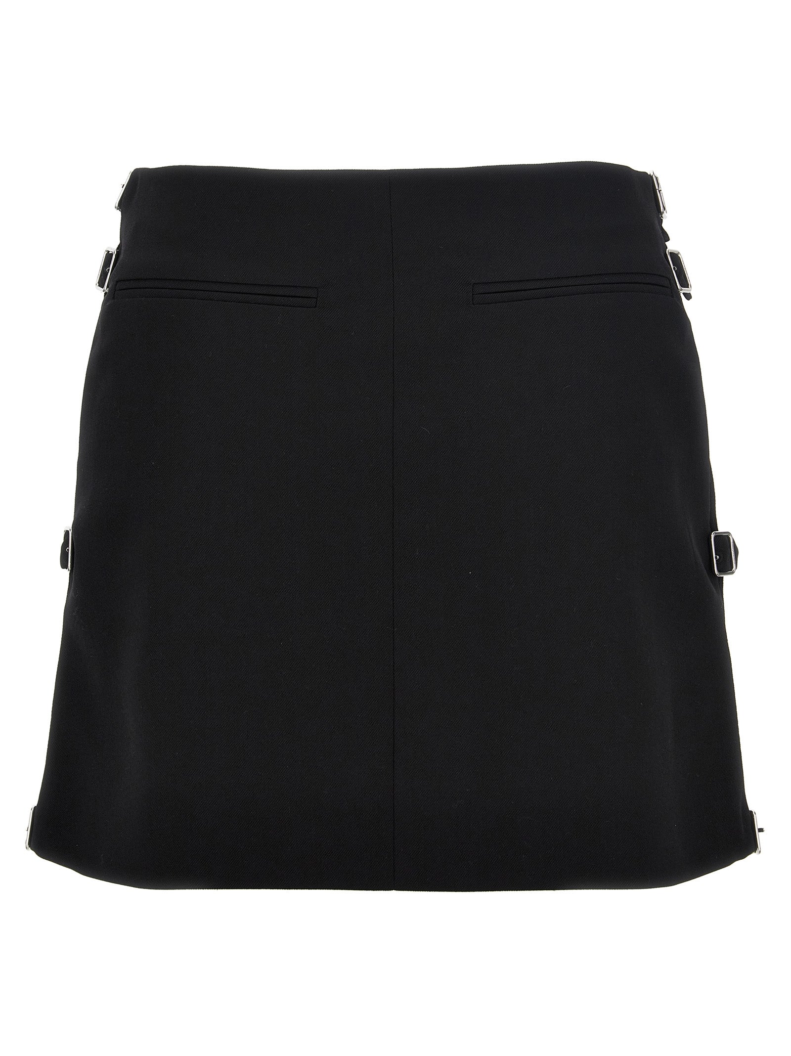 Courreges 'Multi Sangle Wool Mini' Skirt