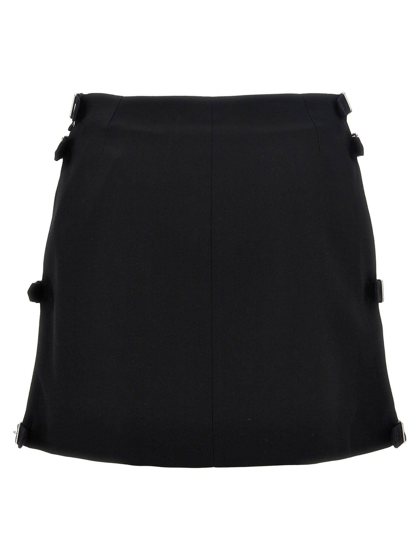 Courreges 'Multi Sangle Wool Mini' Skirt