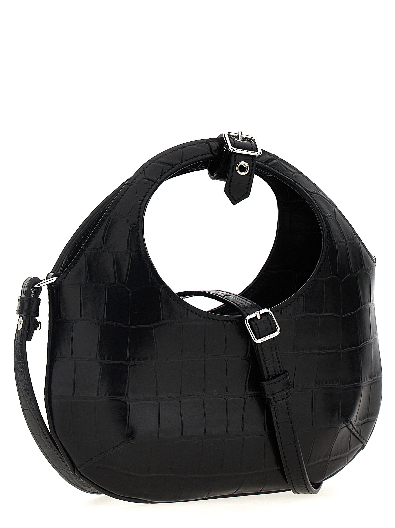 Courreges 'Mini Holy Croc Stamped Bag' Handbag