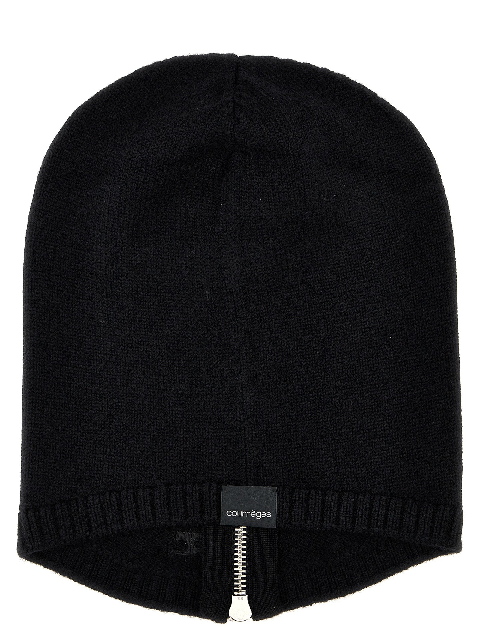 Courreges 'Zipped Wool' Balaclava