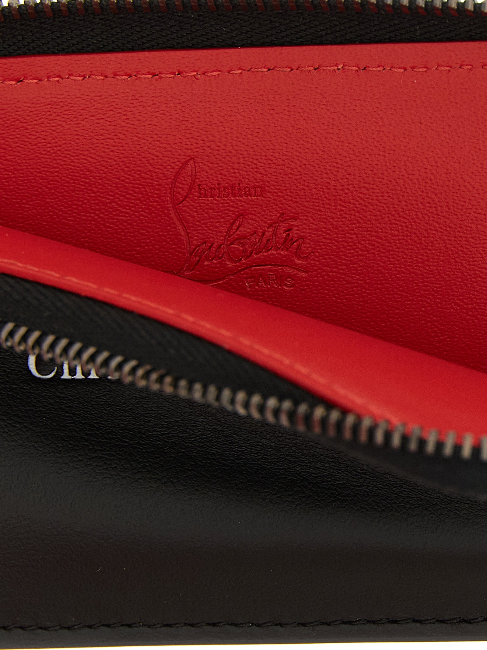 Christian Louboutin 'Canopy' Zip Card Holder