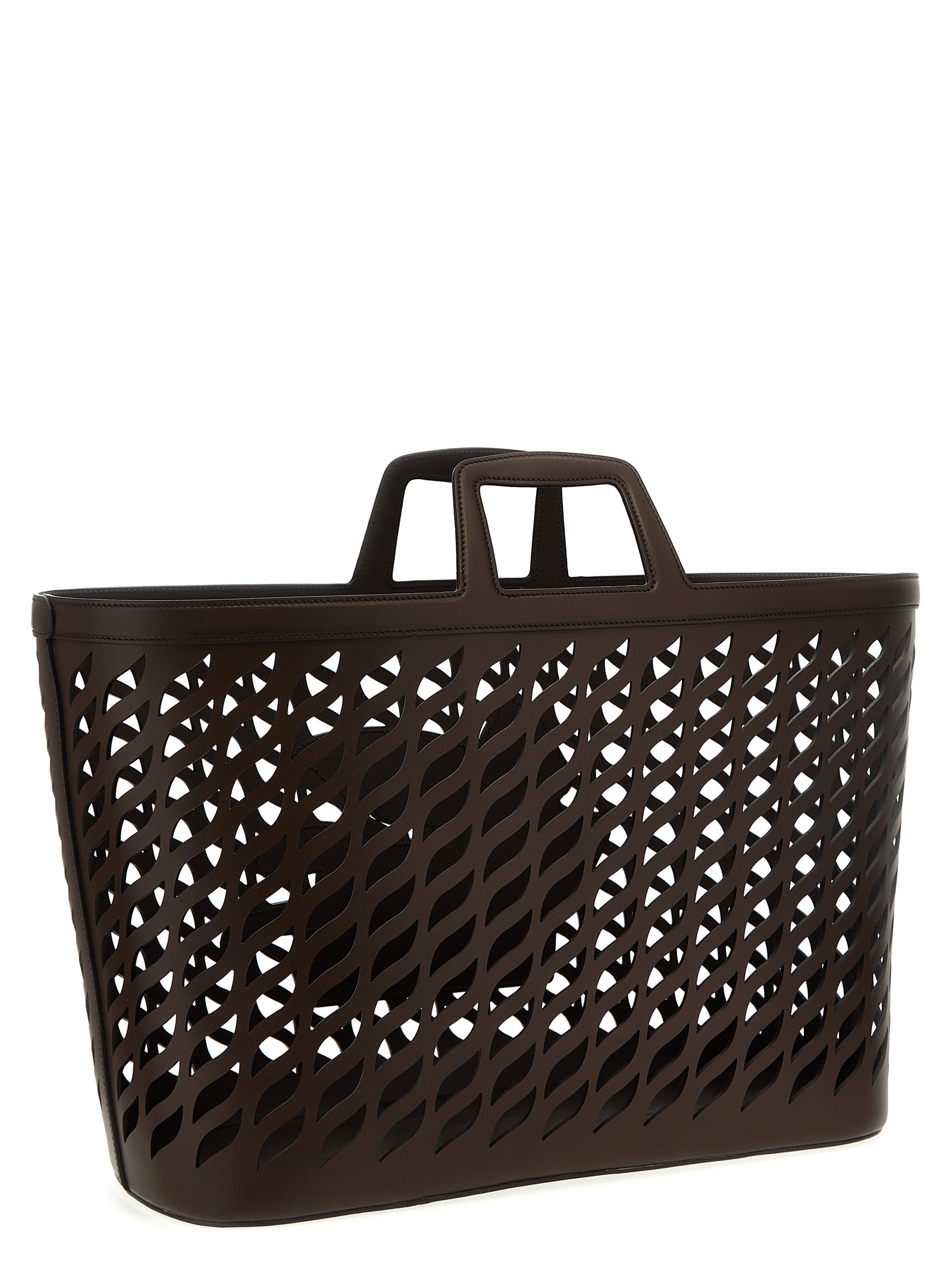 Etro Home Leather Plaid Holder