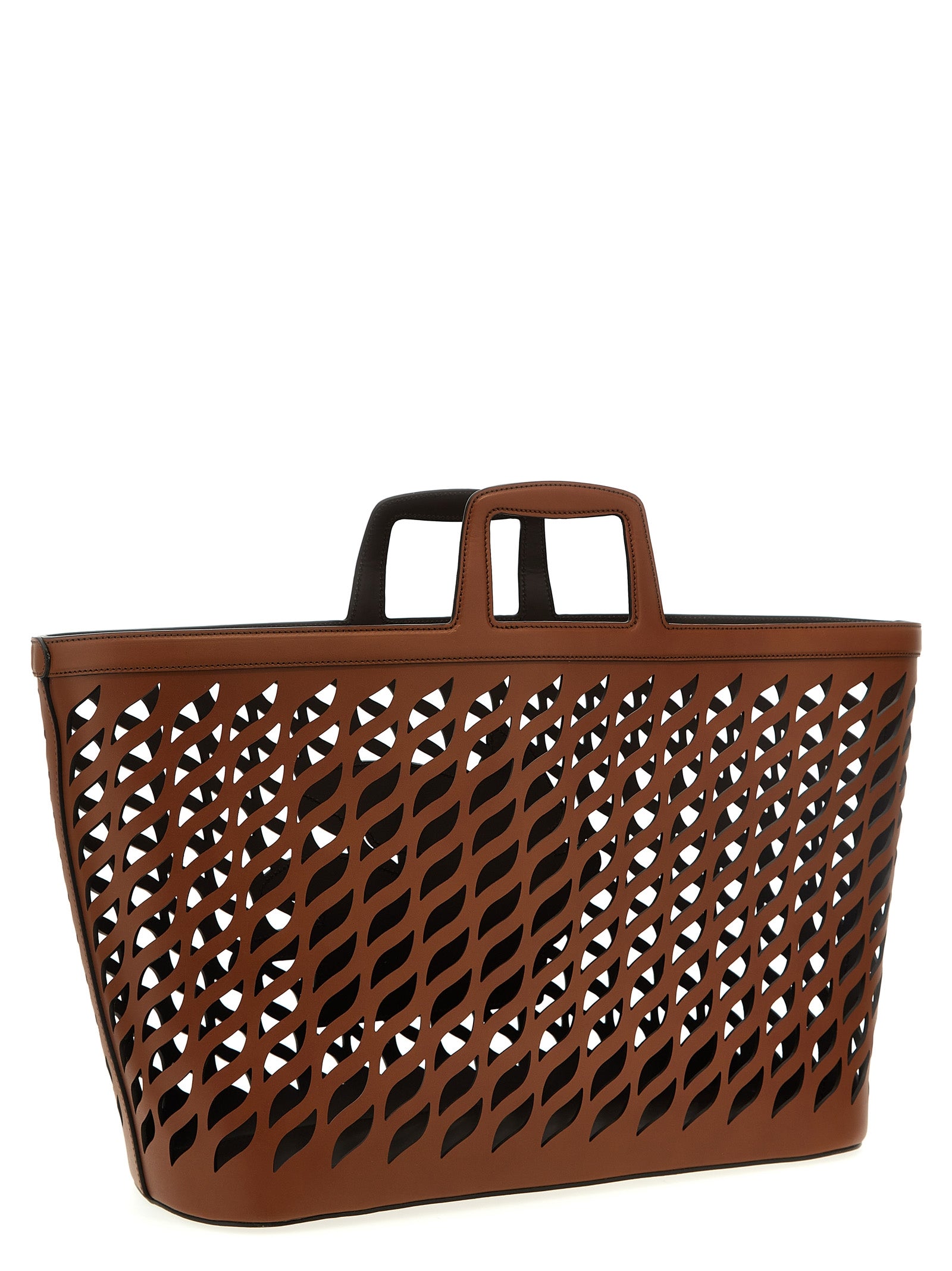 Etro Home Leather Plaid Holder