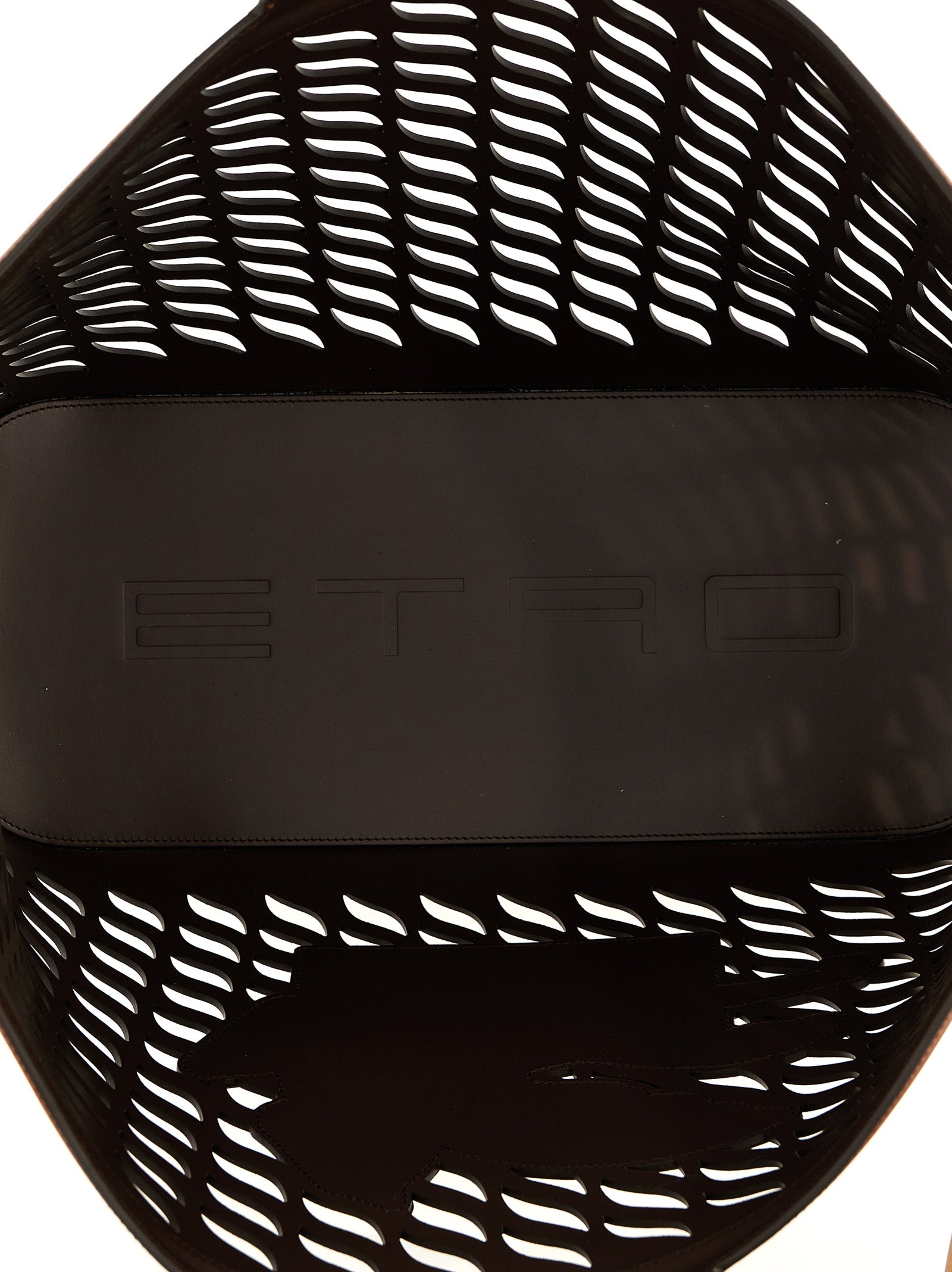 Etro Home Leather Plaid Holder