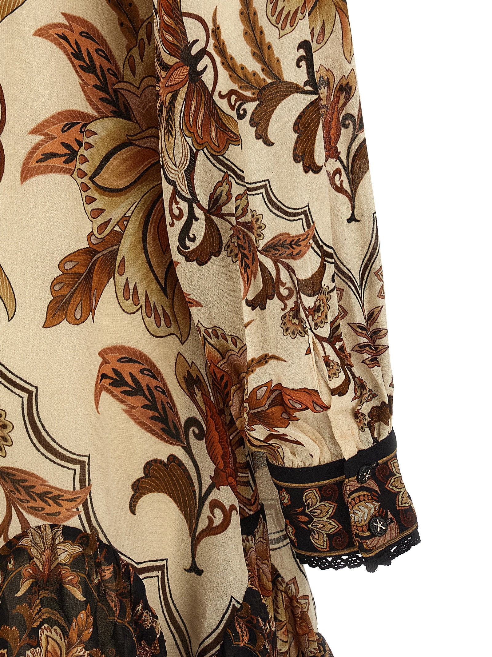 Farm Rio 'Majestic Garden Sand' Dress