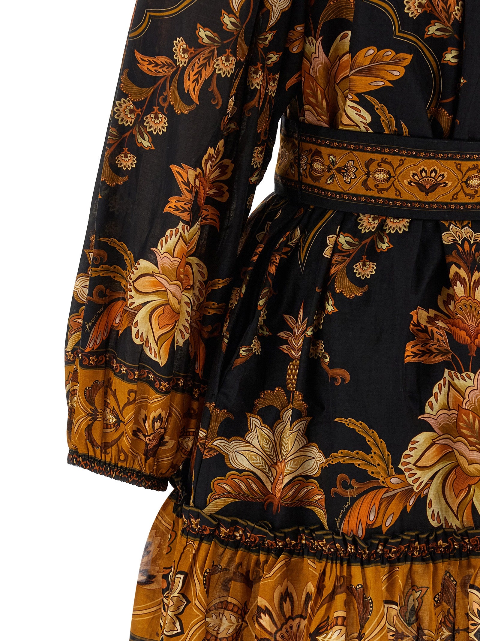 Farm Rio 'Majestic Garden Black' Dress