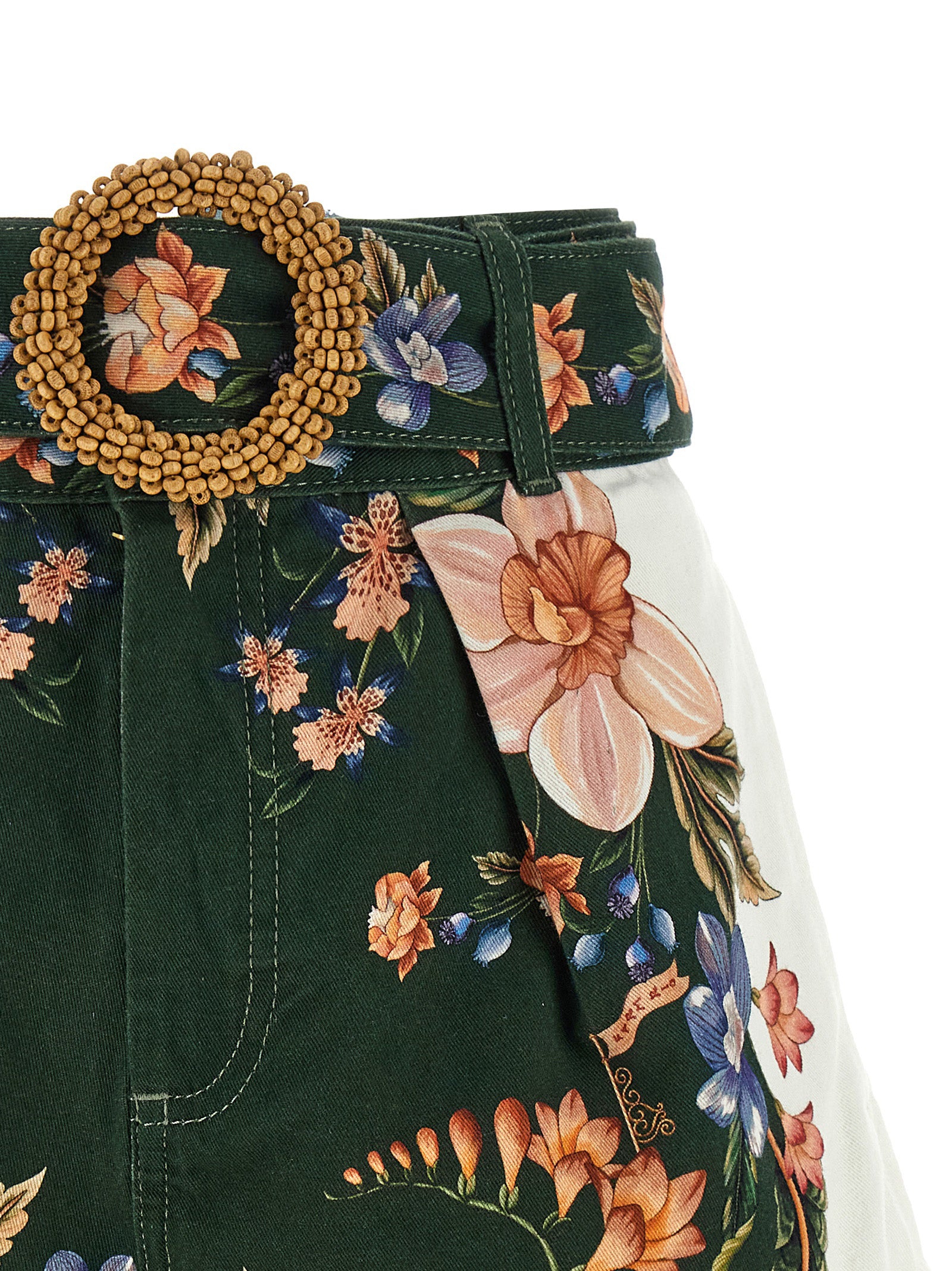 Farm Rio 'Green Berry Garden' Shorts