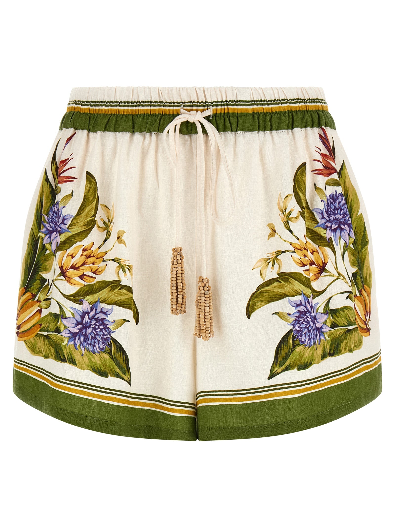 Farm Rio 'Sand Tropical Scarf' Shorts