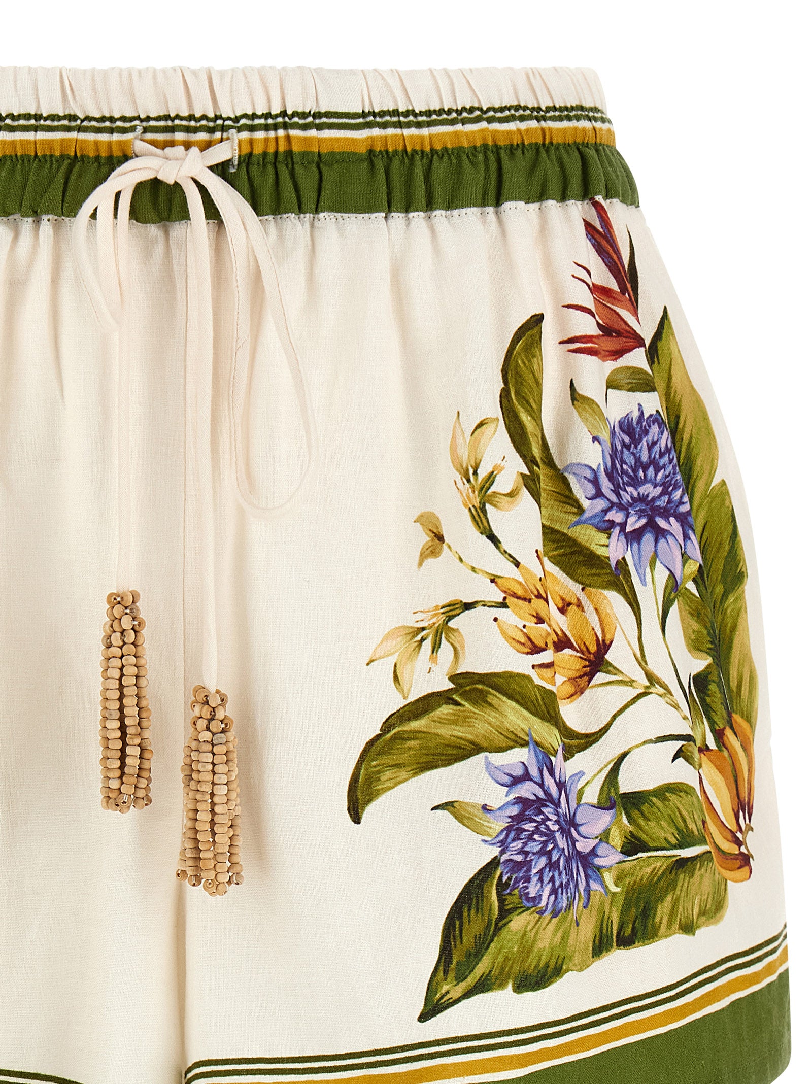 Farm Rio 'Sand Tropical Scarf' Shorts