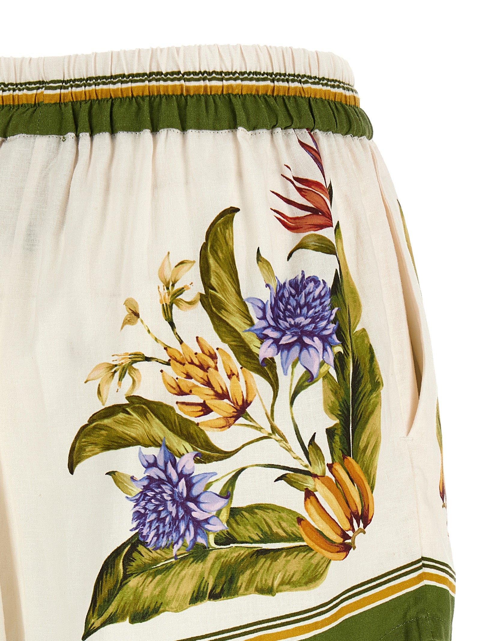 Farm Rio 'Sand Tropical Scarf' Shorts