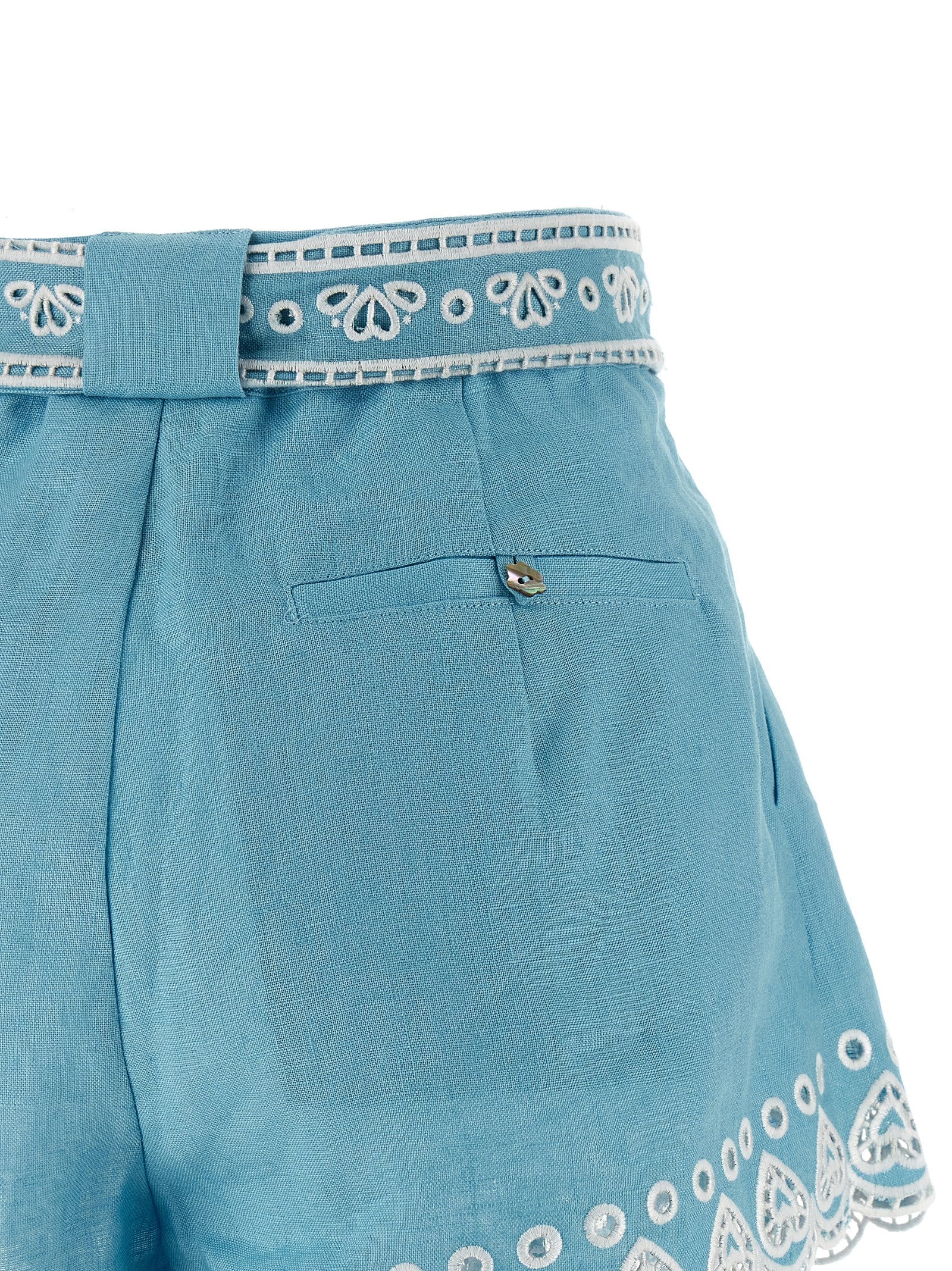 Farm Rio 'Romantic Richelieu' Shorts