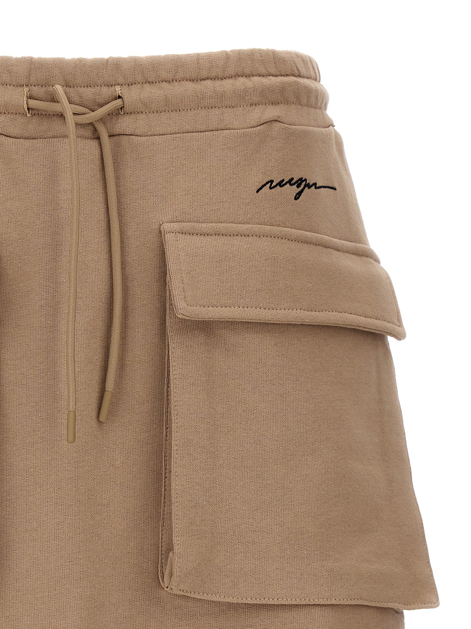 Msgm Logo Embroidery Cargo Skirt