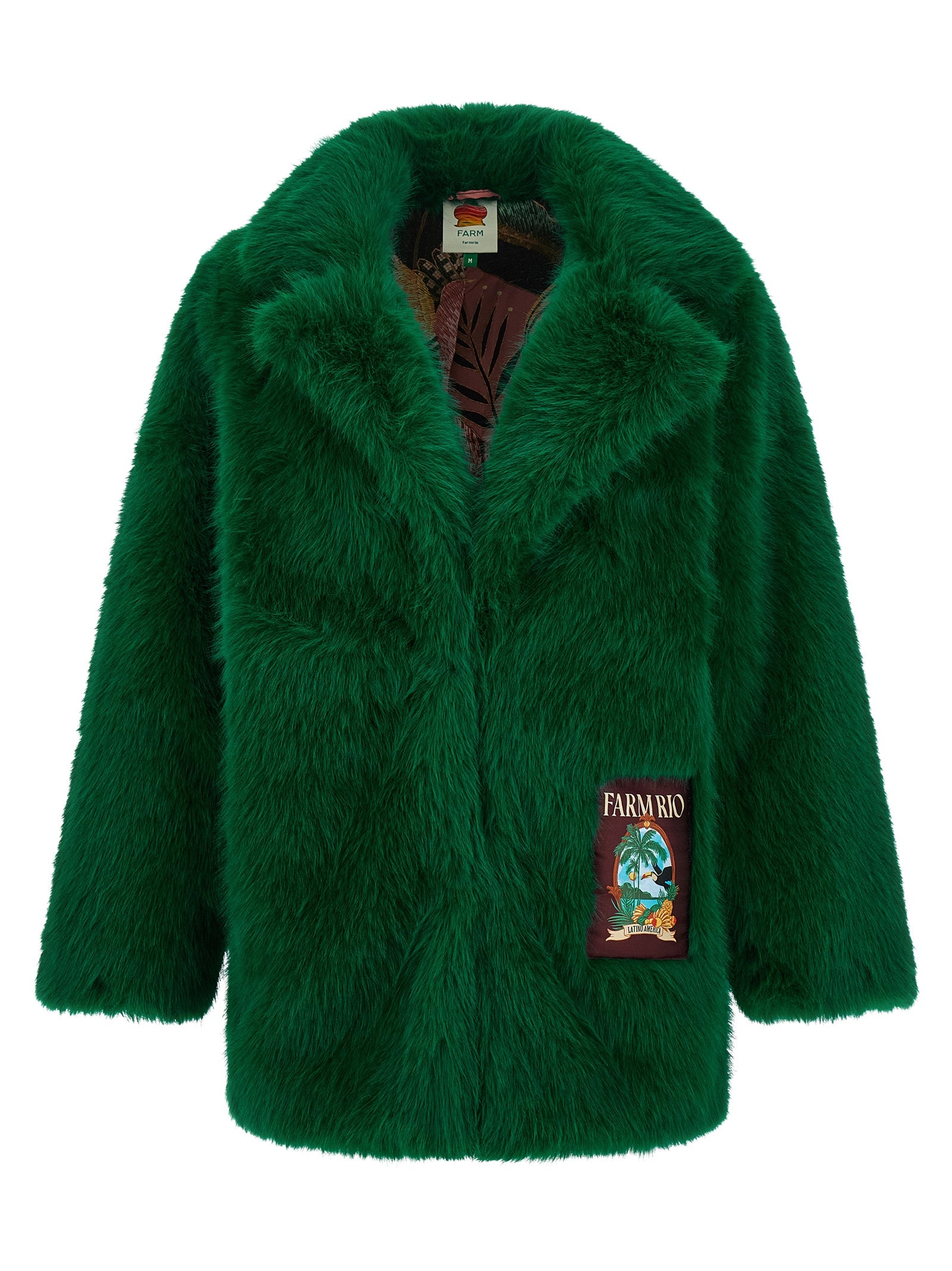 Farm Rio Faux Fur Graphic Patch