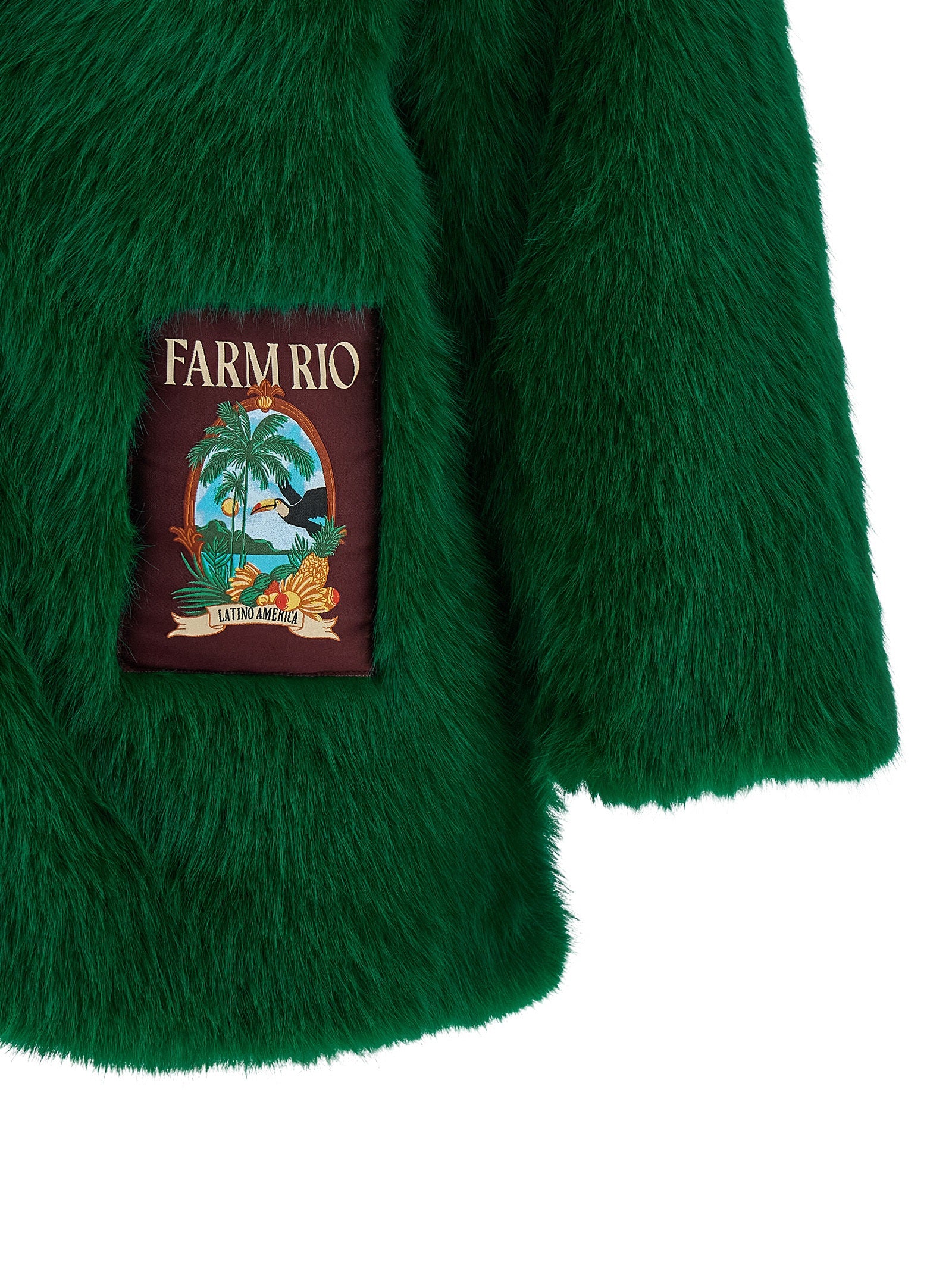 Farm Rio Faux Fur Graphic Patch