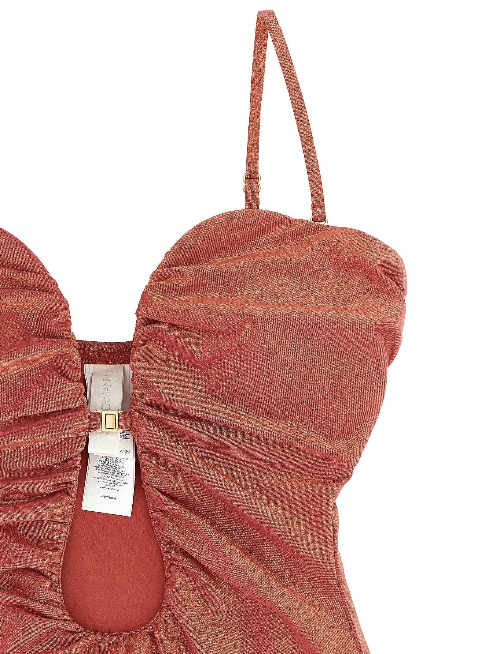 Zimmermann 'Rhiannon Deep Plunge' One-Piece Swimsuit