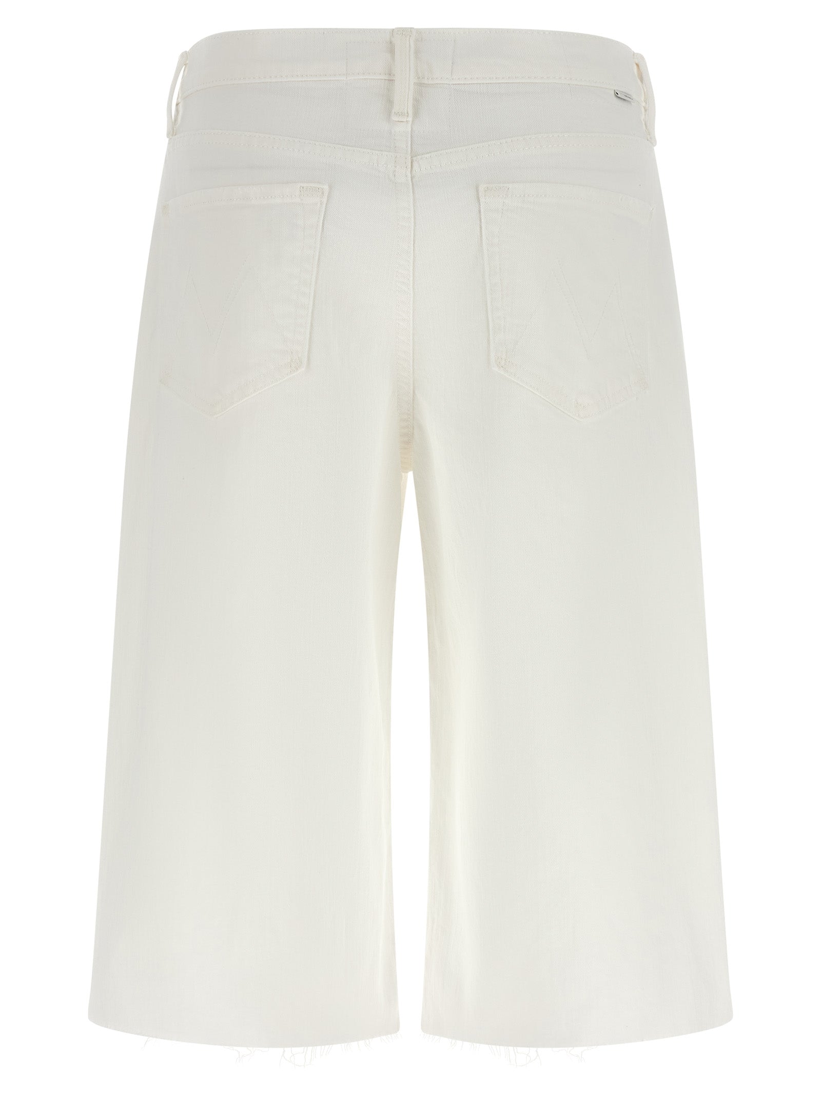 Mother 'The Whole Lot Zip Twist Fray' Bermuda Shorts