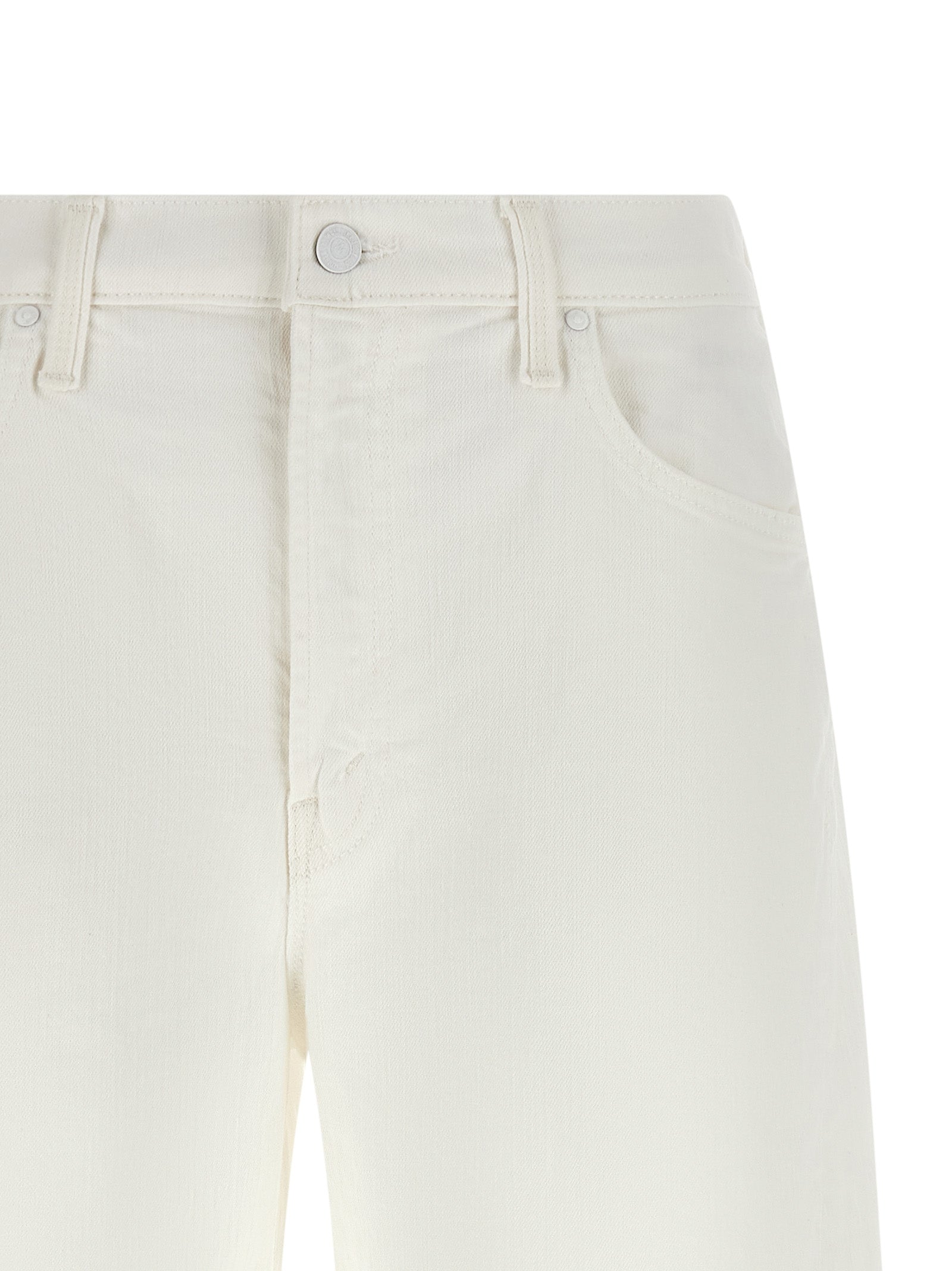 Mother 'The Whole Lot Zip Twist Fray' Bermuda Shorts