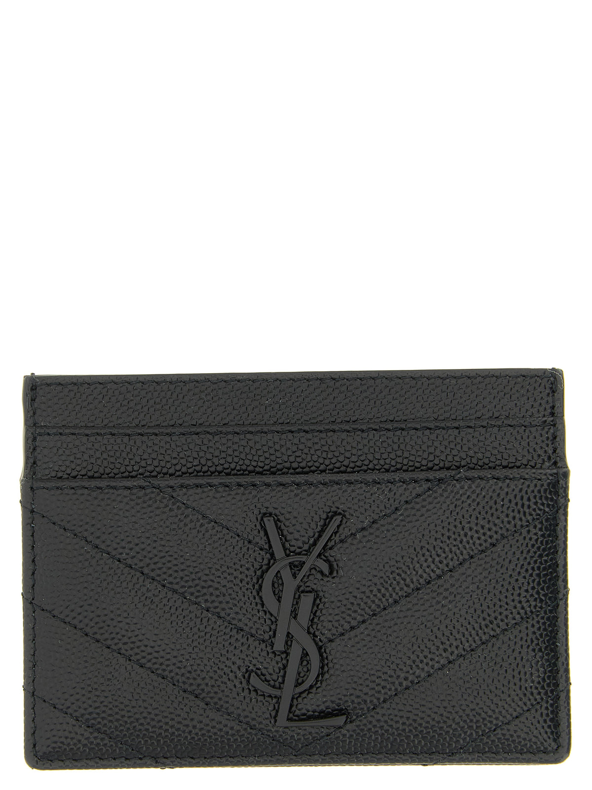 Saint Laurent Logo Matelassé Card Holder
