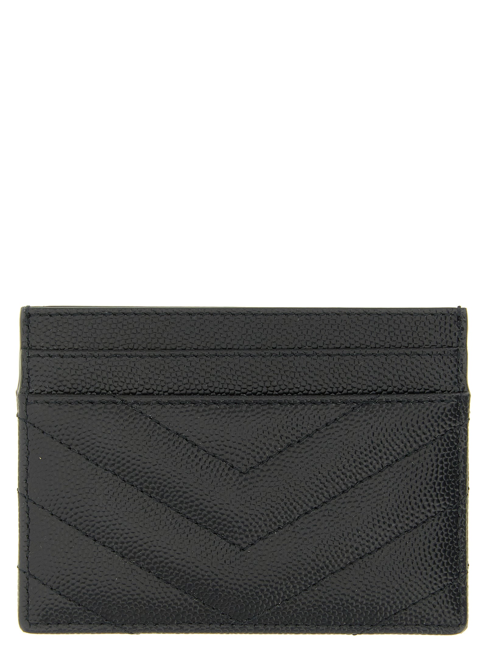 Saint Laurent Logo Matelassé Card Holder
