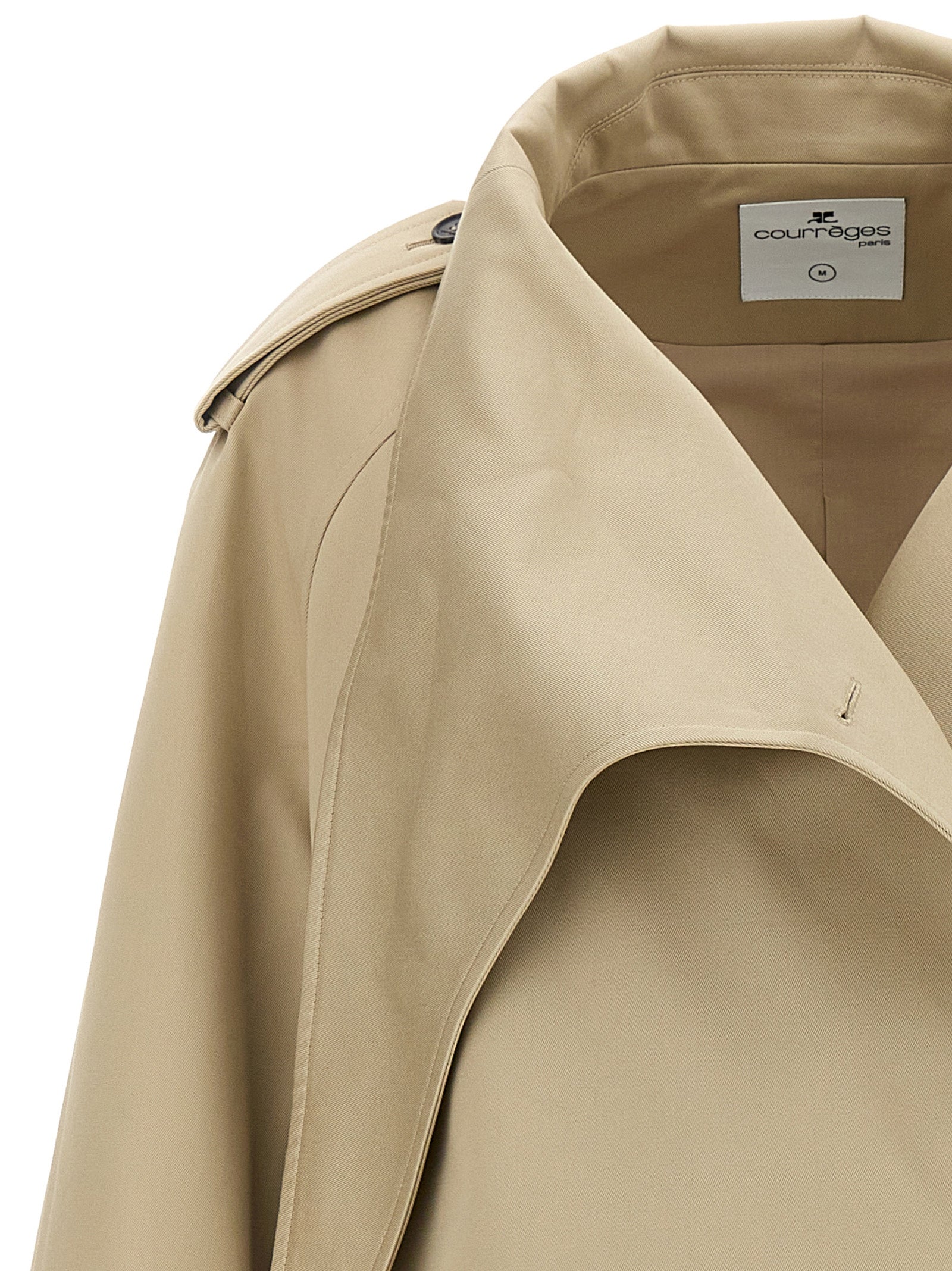 Courreges 'Long Oblique' Trench Coat