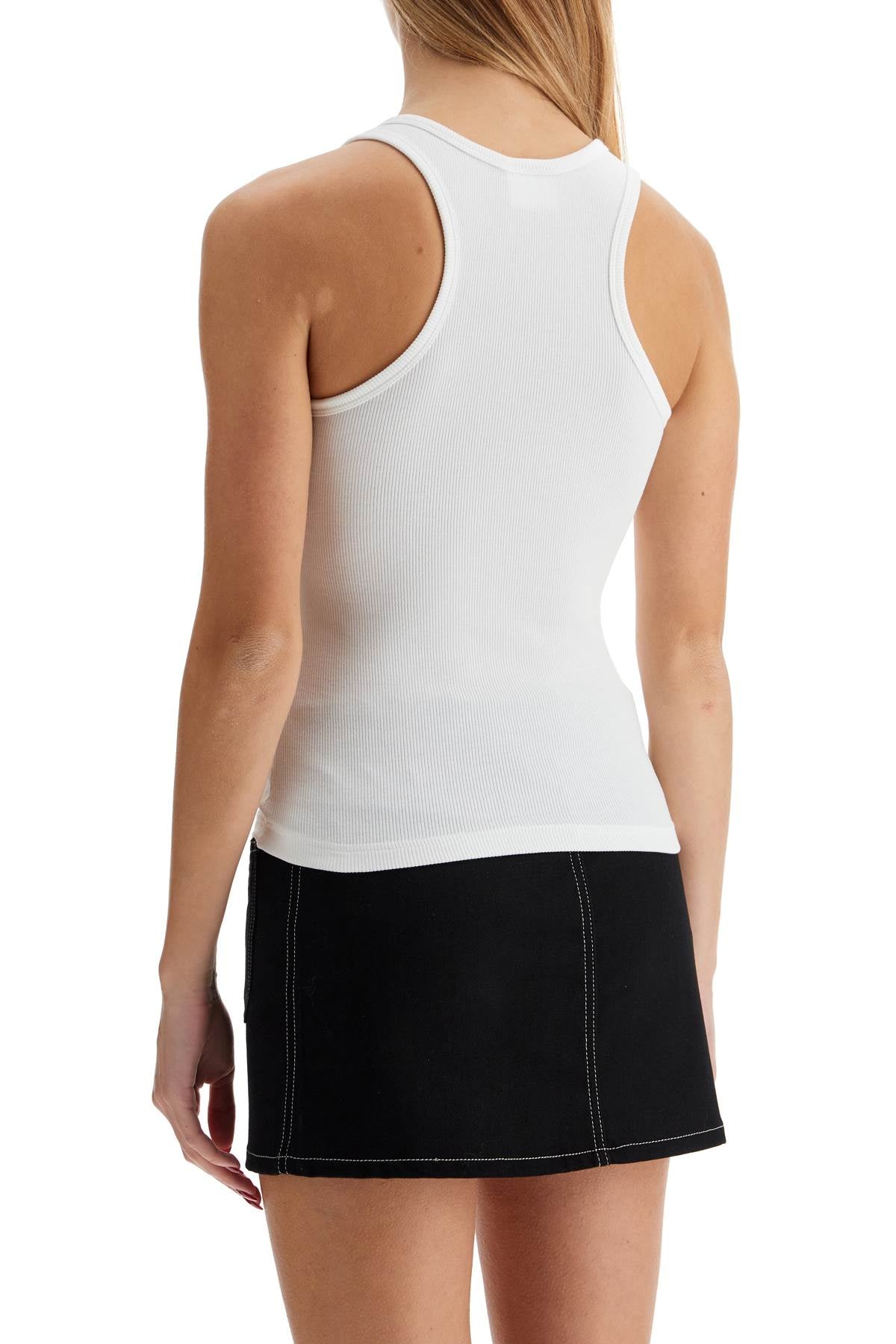 Courreges 90'S Ribbed Tank Top With