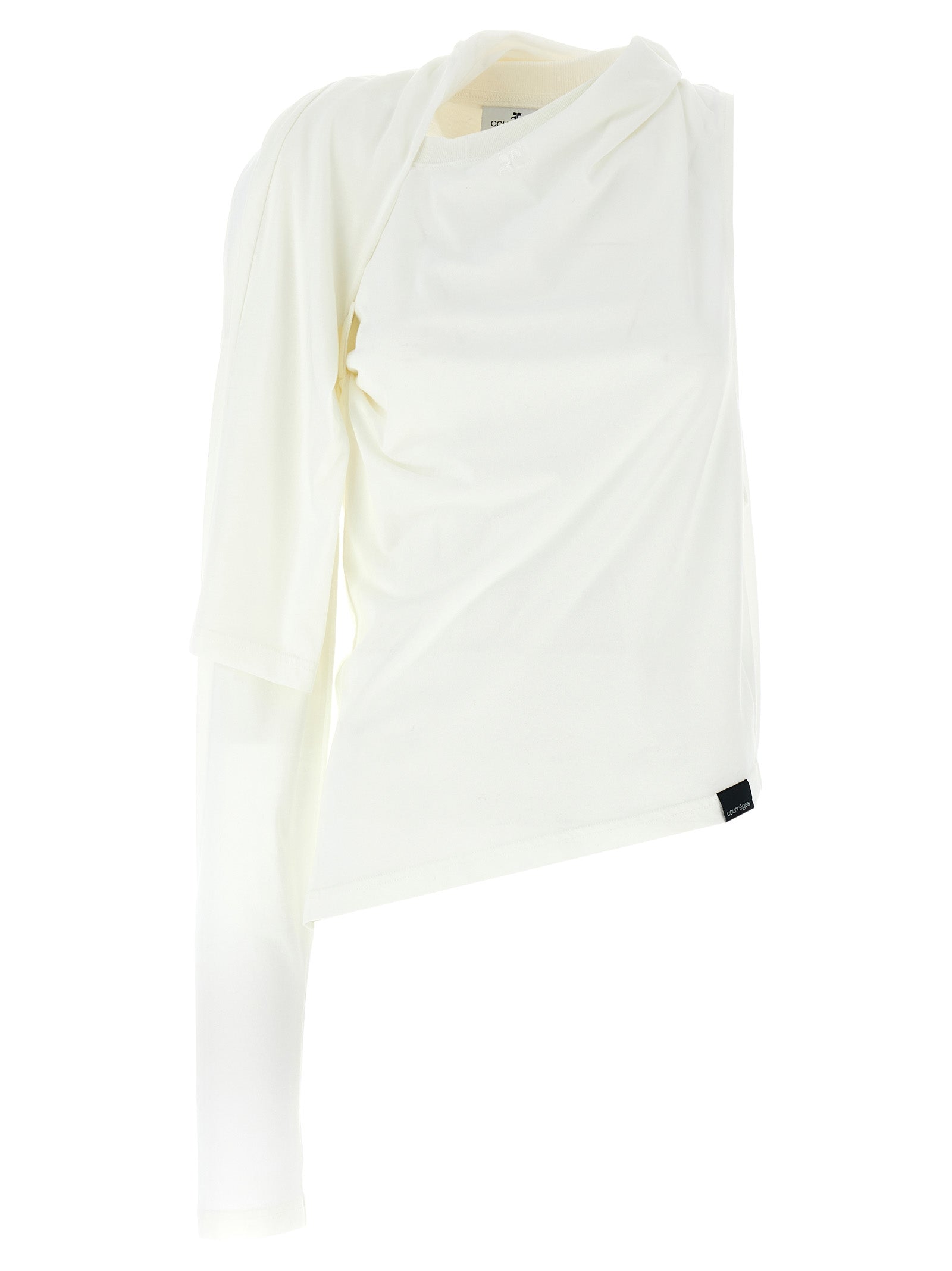 Courreges 'Asymetrique Off The Shoulder' T-Shirt