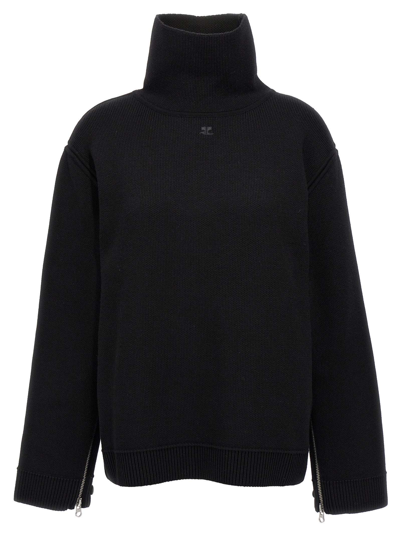 Courreges 'Oversized Mockneck Knit' Sweater