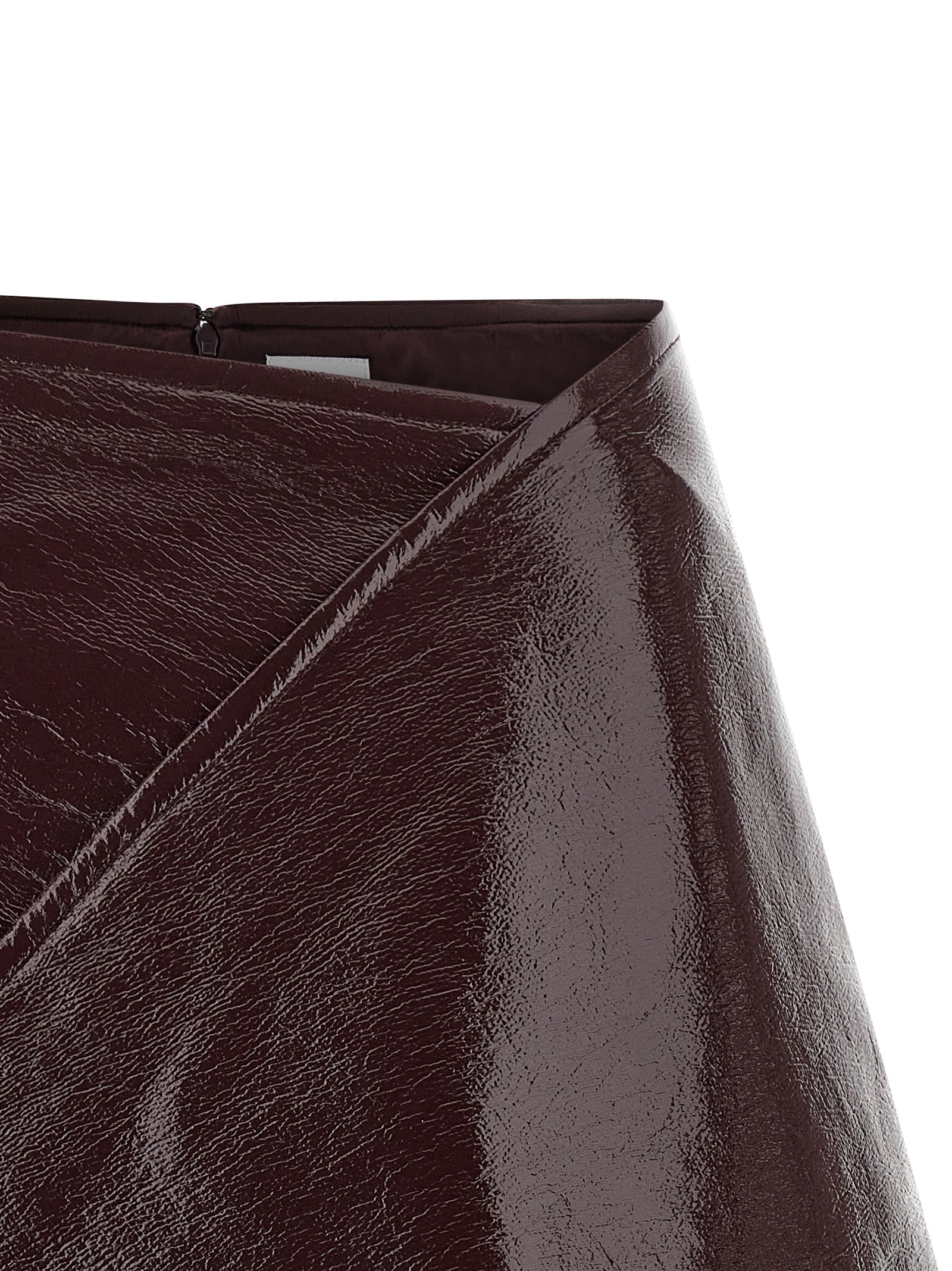 Courreges 'Fold Vinyl Mini' Skirt