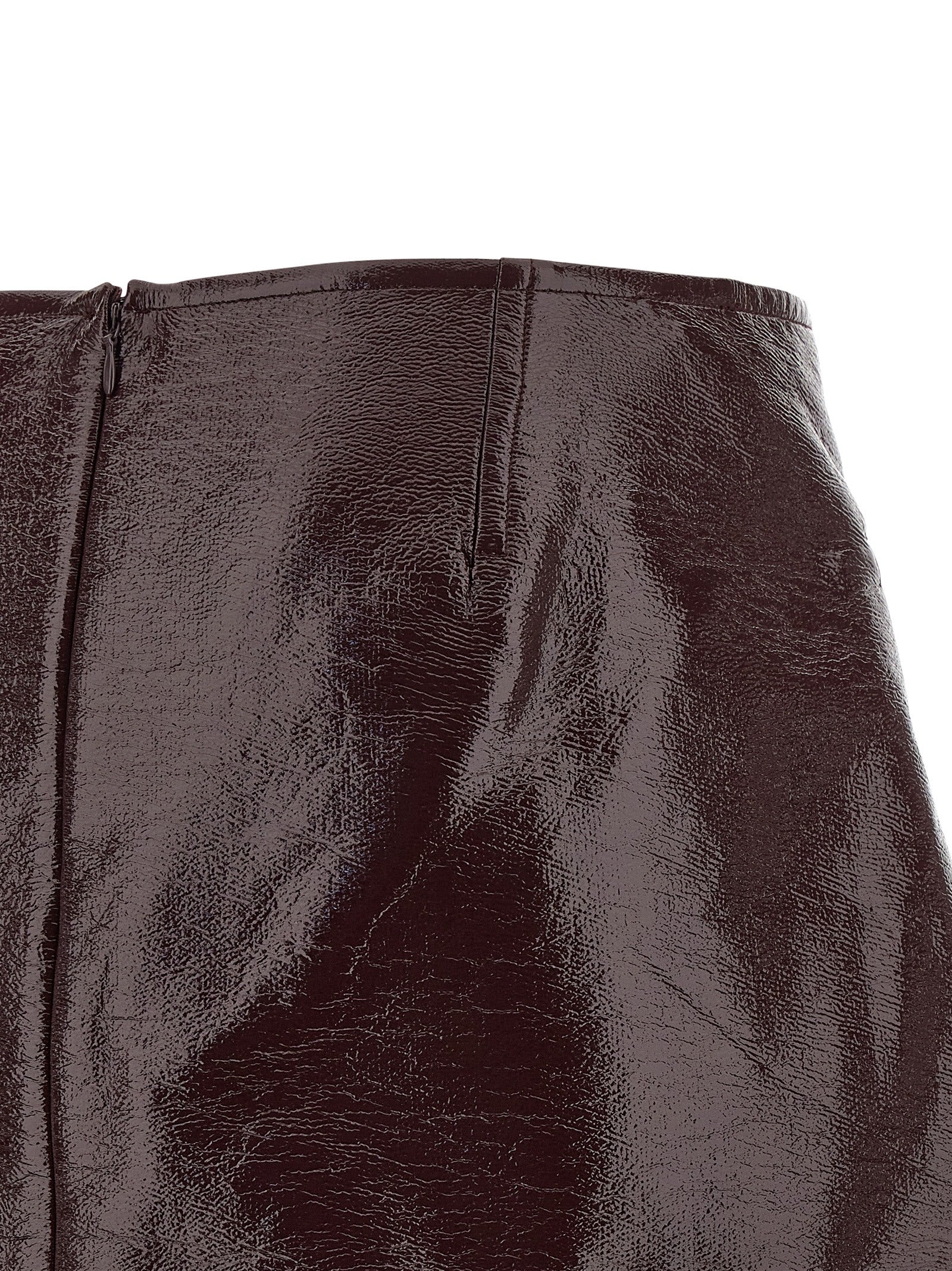 Courreges 'Fold Vinyl Mini' Skirt